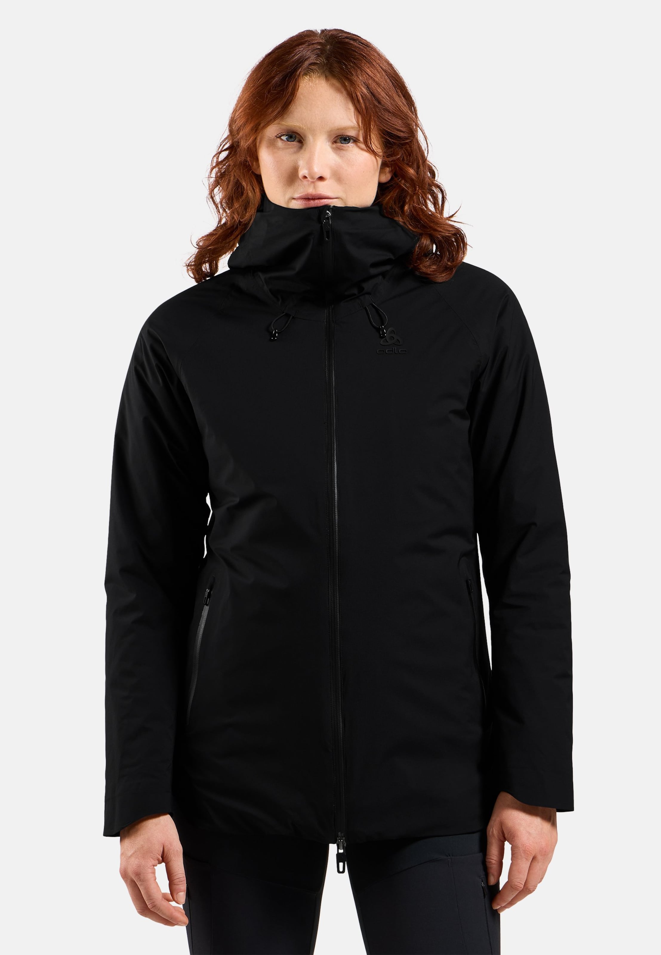 Odlo Wasserdichte Ascent S-Thermic Jacke für Damen, XS, schwarz