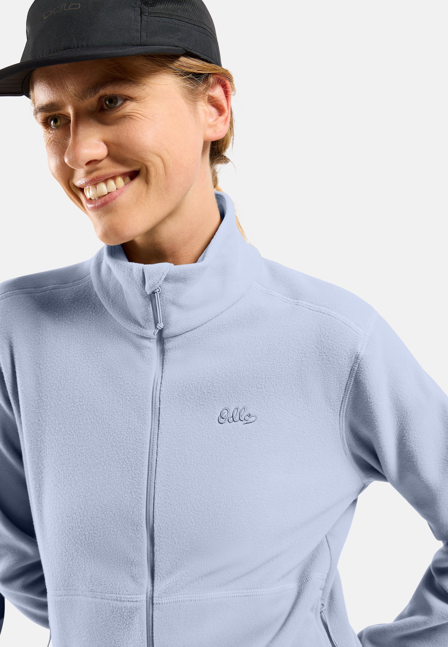 Mid layer multisport Essentials in pile classico a zip intera