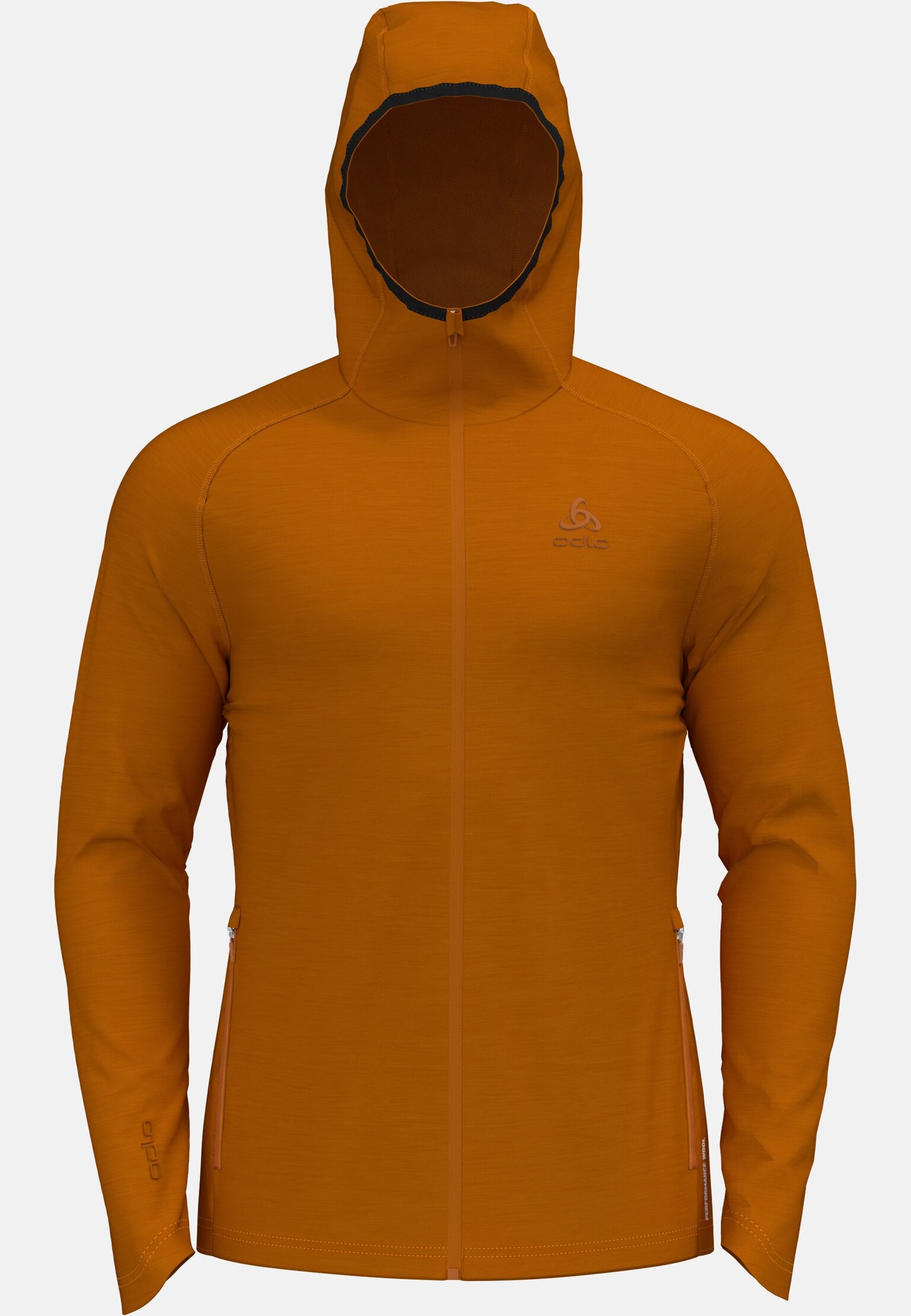 The Ascent Performance Wool Warm mid layer hooded zip