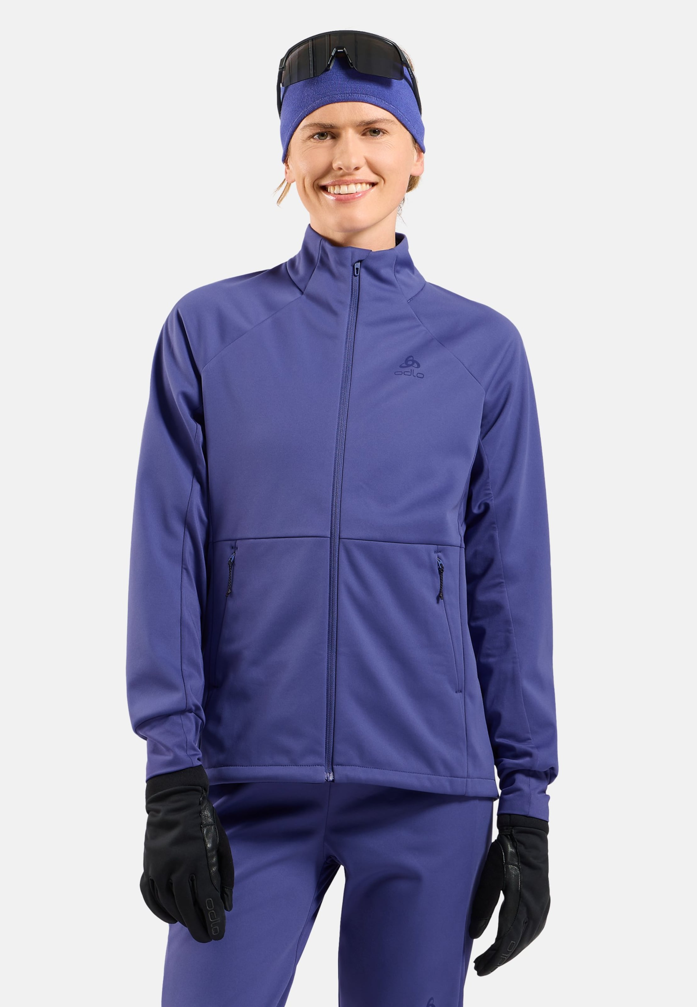 Odlo Essentials Warm Langlaufjacke für Damen, M, lila