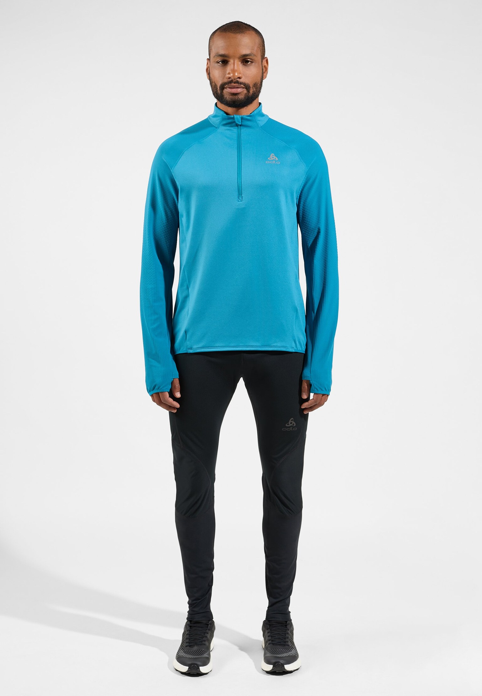 Zeroweight Mid Layer Laufoberteil mit Halbreissverschluss