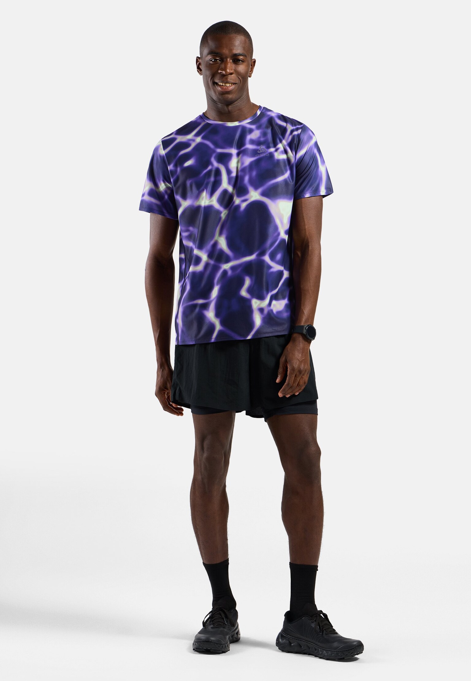 The Zeroweight Chill-Tec print short-sleeve running t-shirt