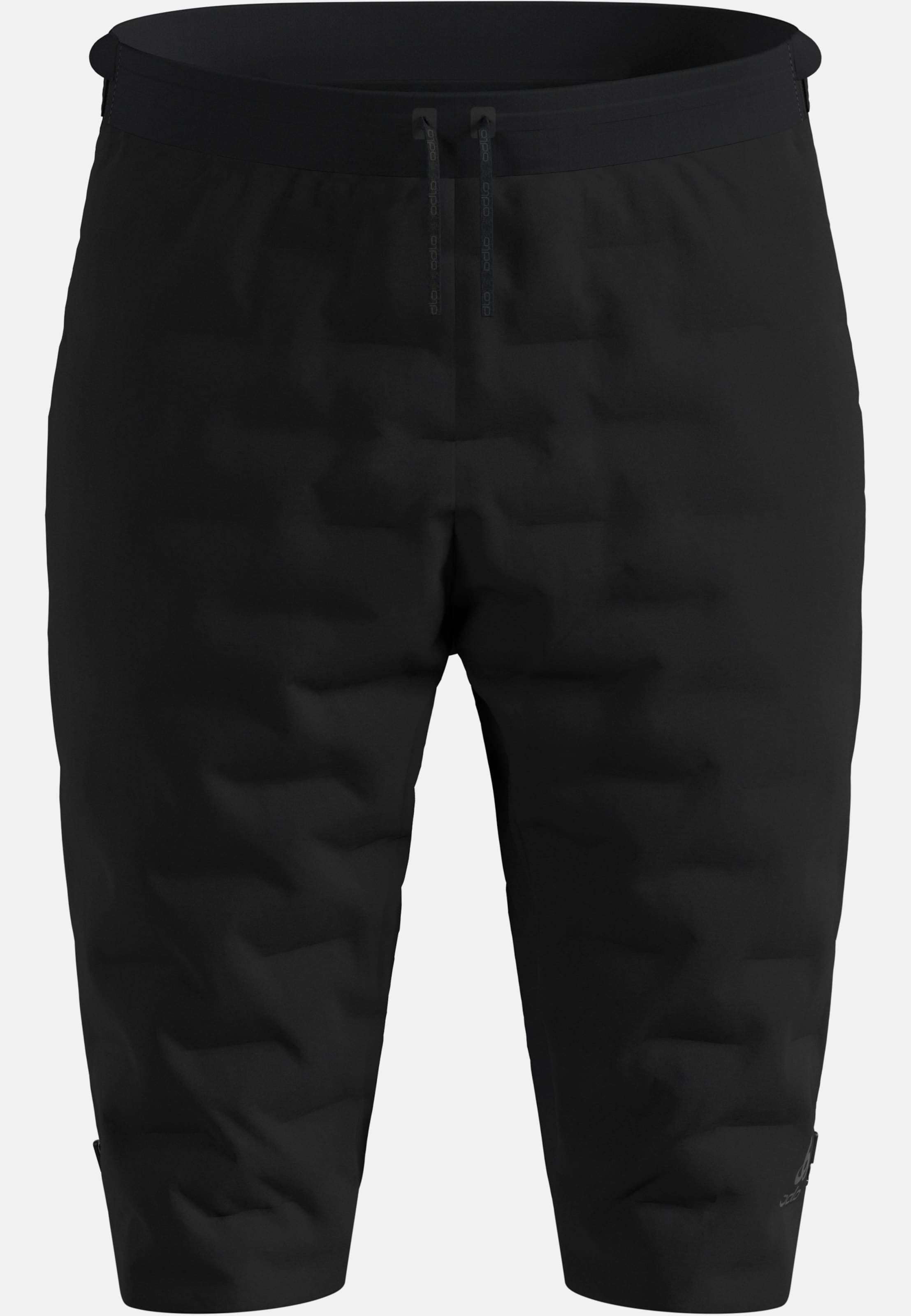 Odlo Zeroweight Insulator Langlauf-Shorts für Herren, XXL, schwarz