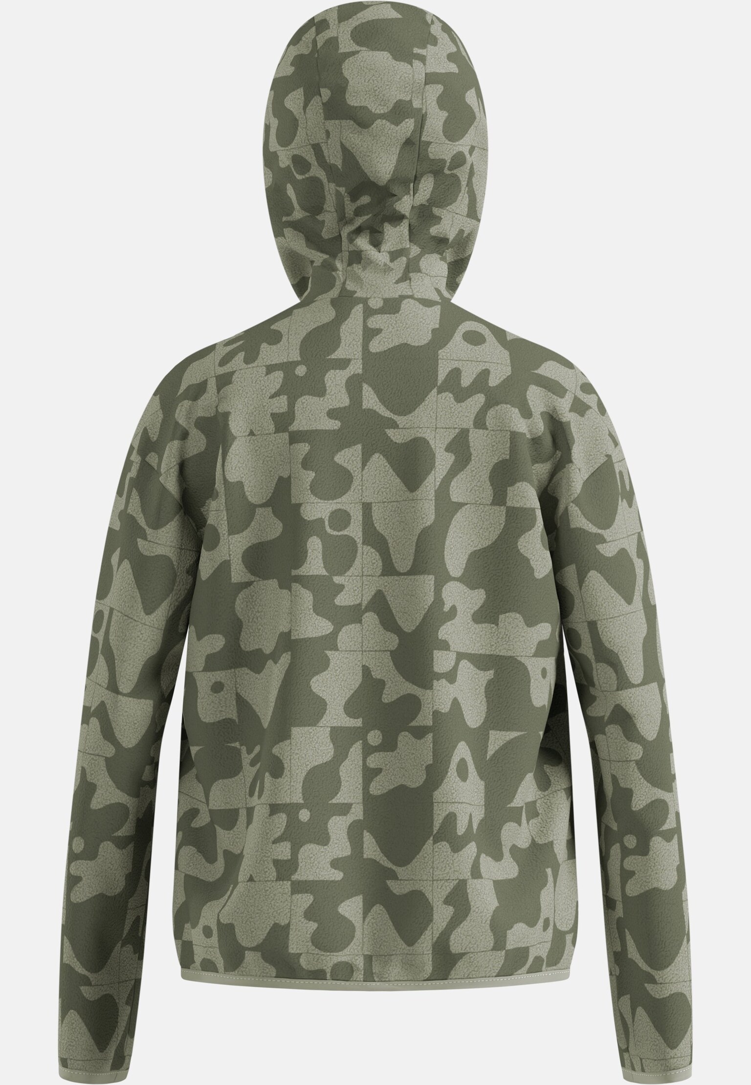 Pull à capuche en polaire épaisse à zip intégral et motif de la collection Adventurer