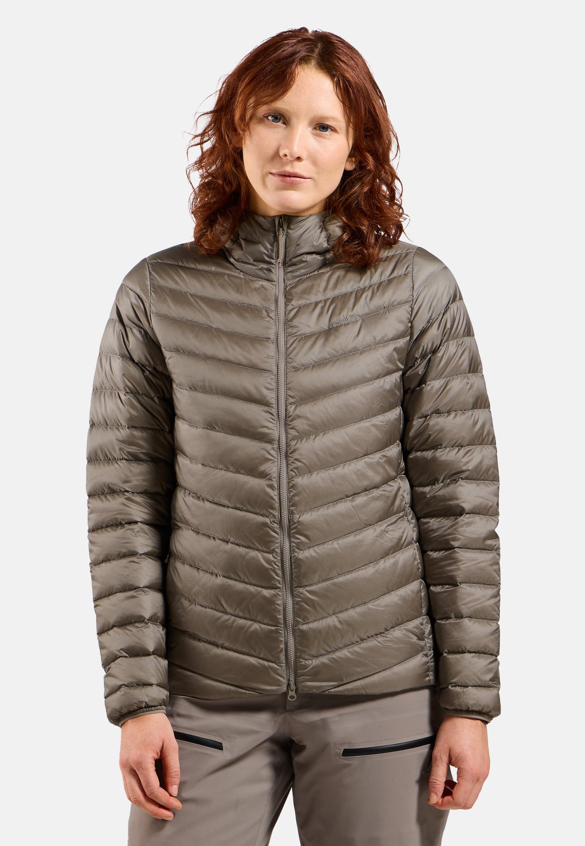 Odlo X-Alp Packable Down Isolationsjacke für Damen - Wandern, Ski & Snow - beige, L