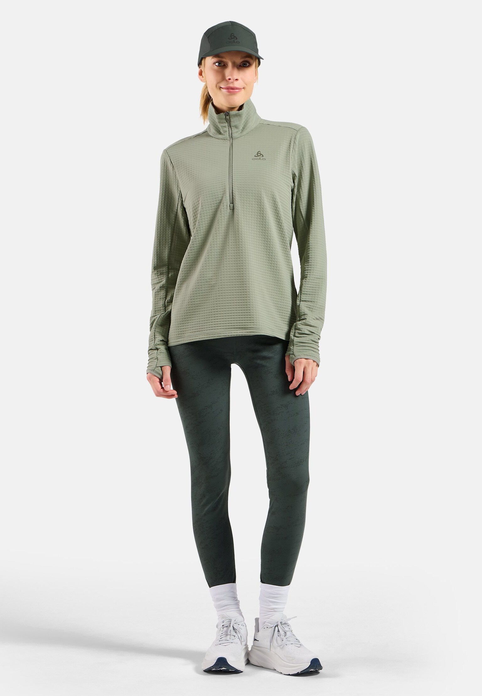 Mid layer da running Essentials Thermal a mezza zip