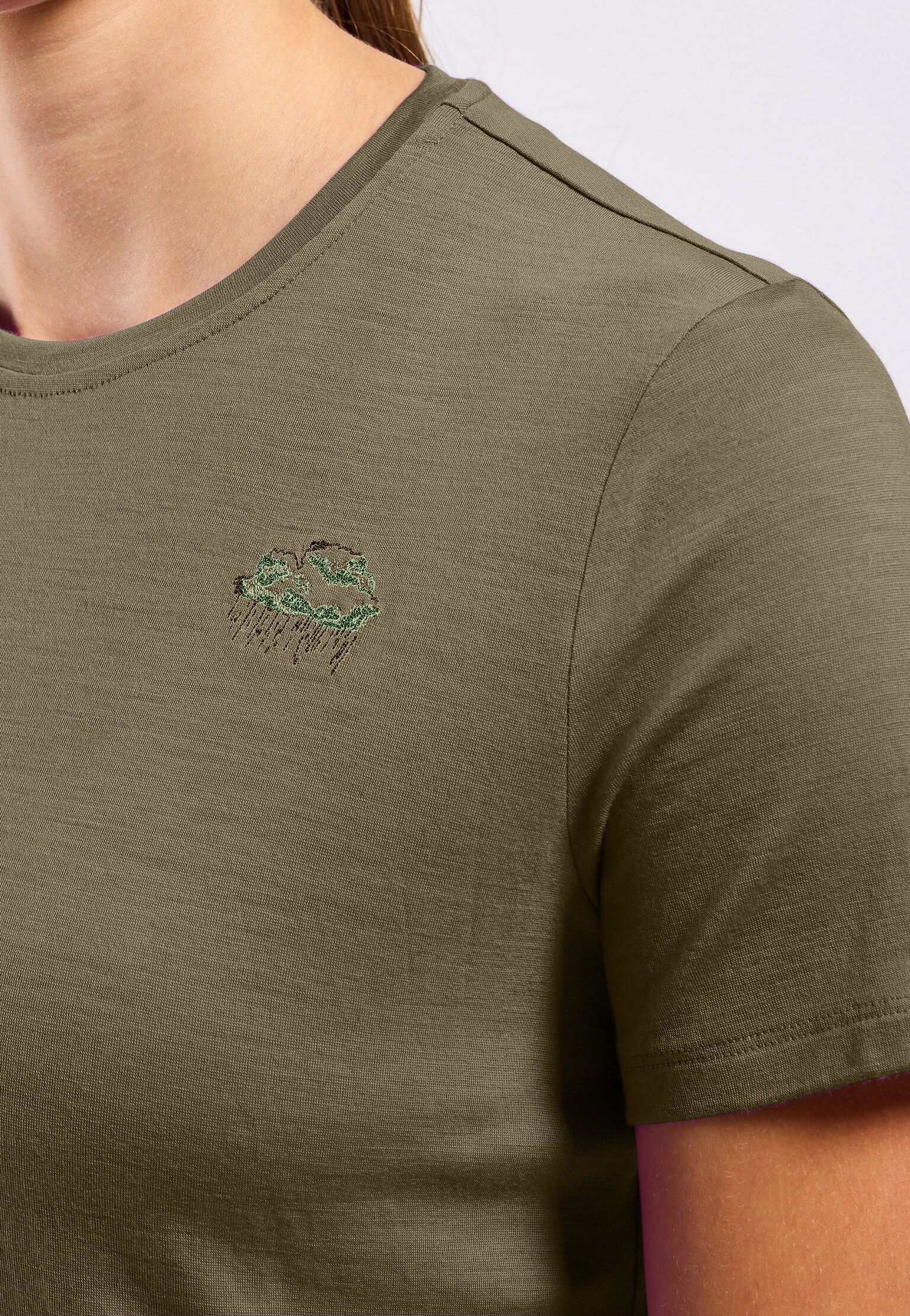 Ascent Merino 160 T-Shirt mit Regenwolken-Motiv