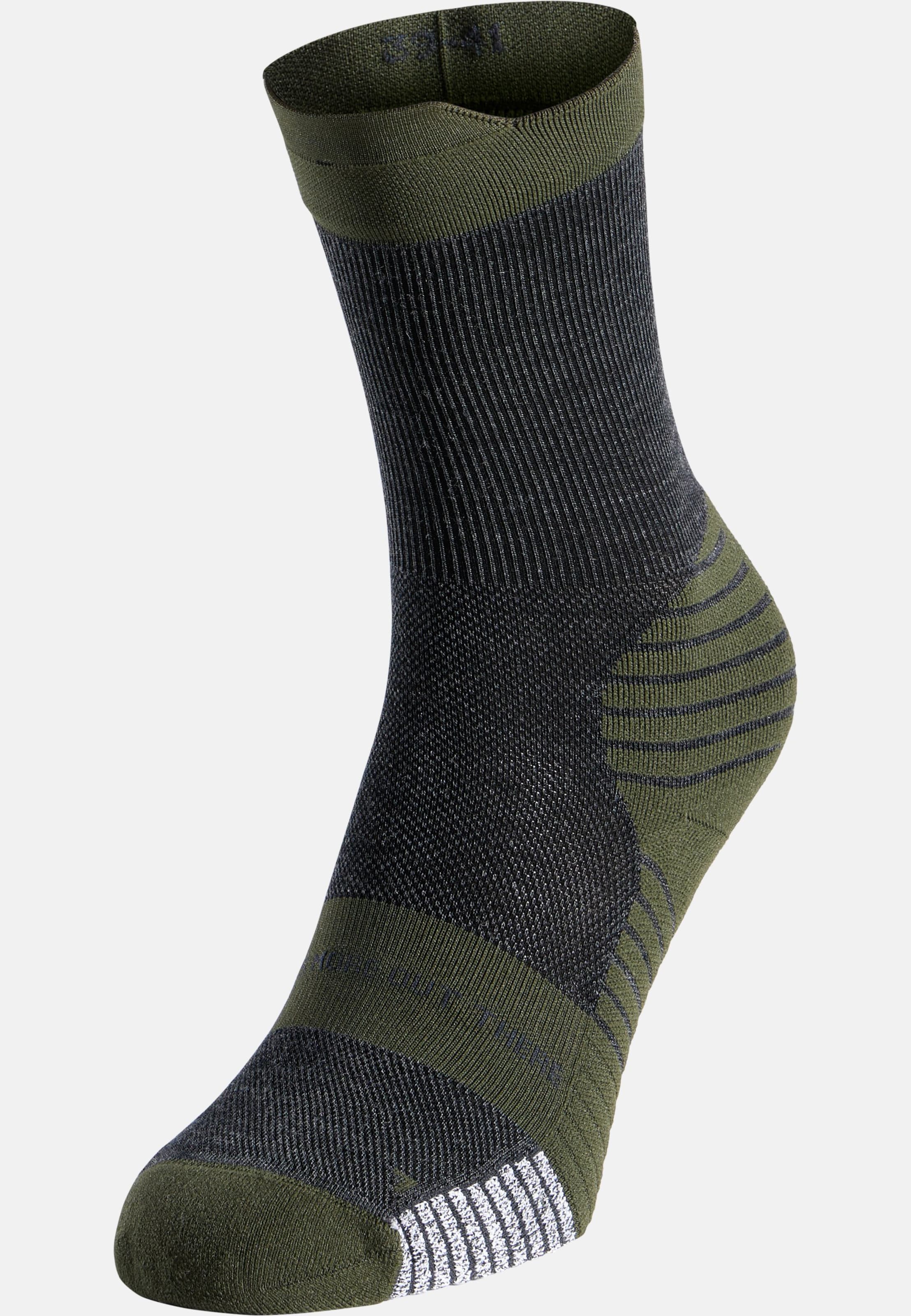 Odlo Performance Merino Trail Crew-Socken - Trail Running, Wandern - grün, 42-44