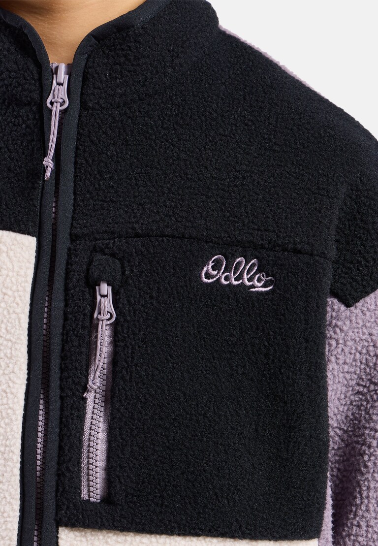 The Essentials kids' colourblock full-zip mid layer