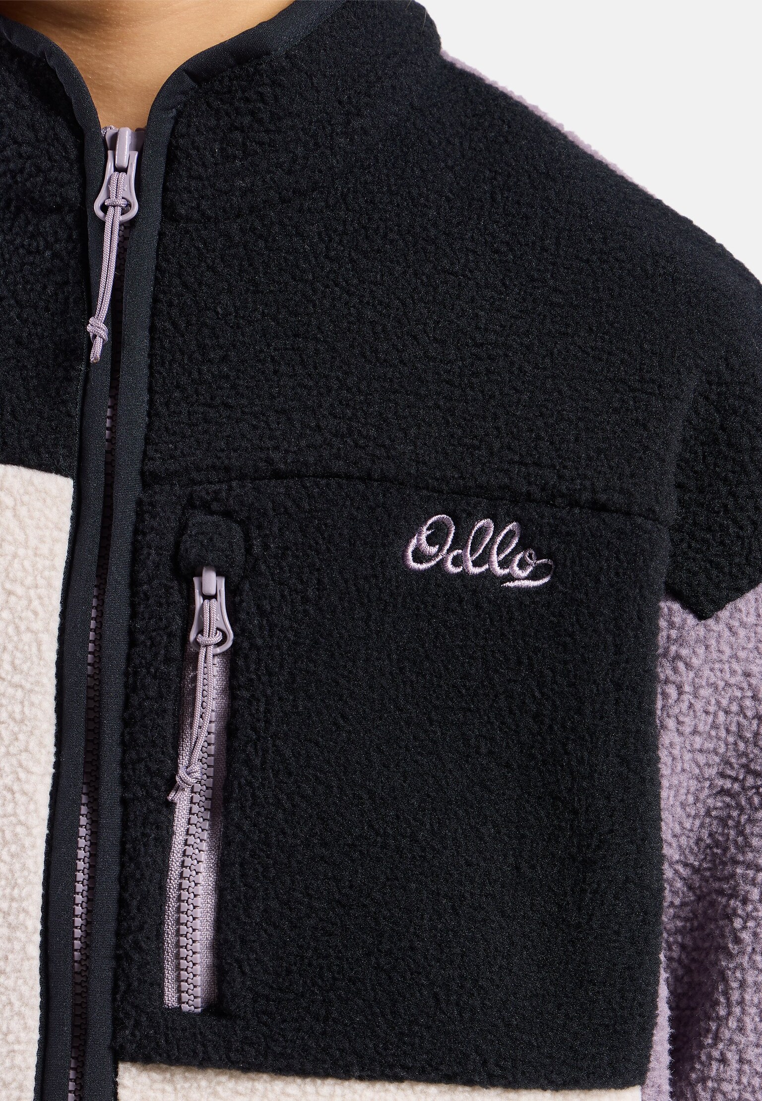 Essentials Mid Layer mit Reissverschluss in Colourblocking-Optik für Kinder