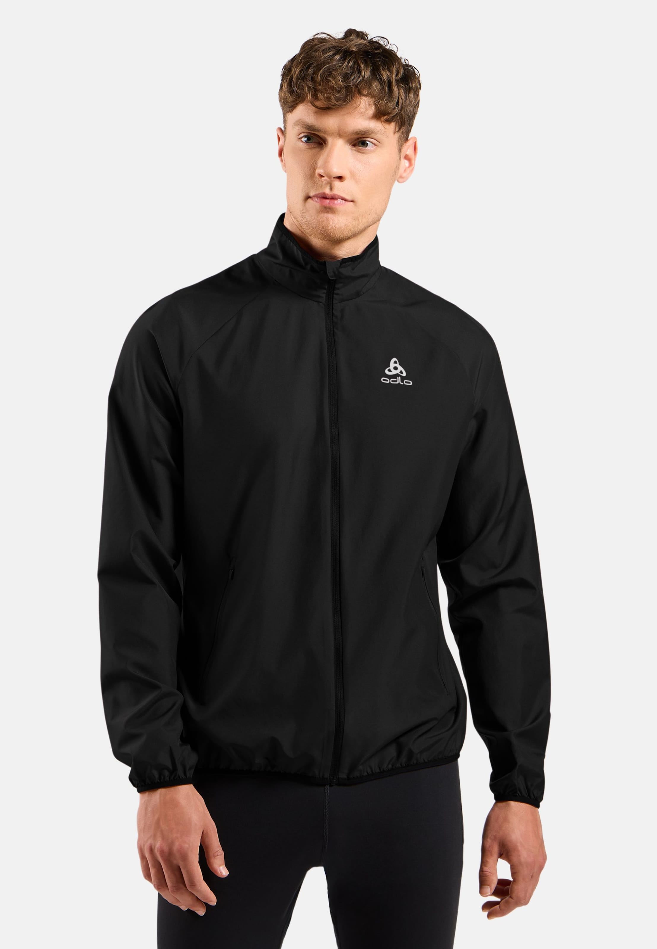Odlo Essentials Light Laufjacke für Herren, S, schwarz