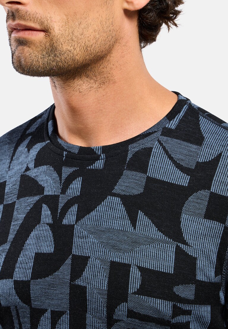 The Natural Merino Warm Jacquard Base Layer Top