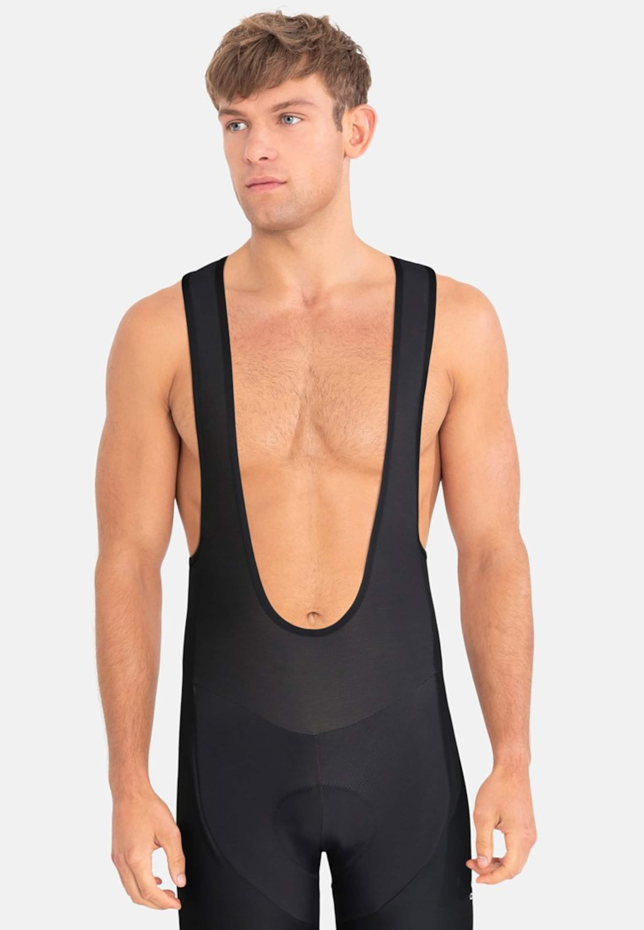 Odlo Zeroweight Warm Hose mit Trägern für Herren, XXL, schwarz