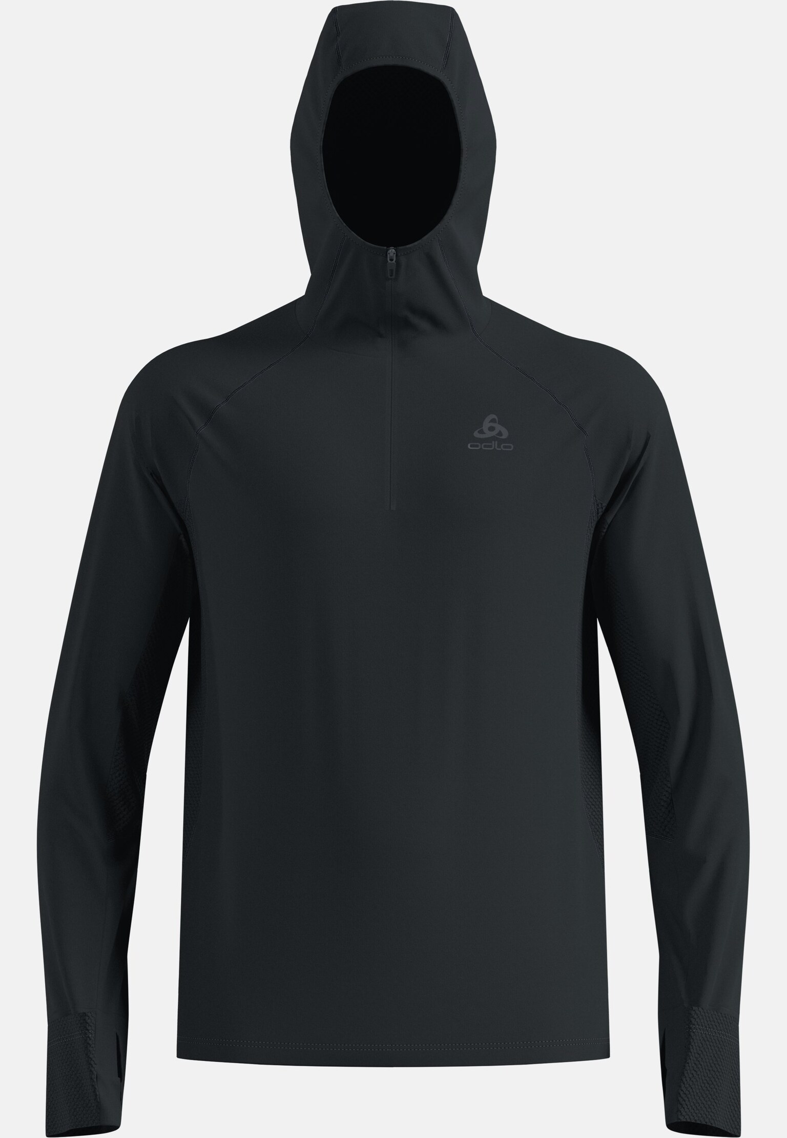 Mid layer da trail running X-Alp a mezza zip con cappuccio