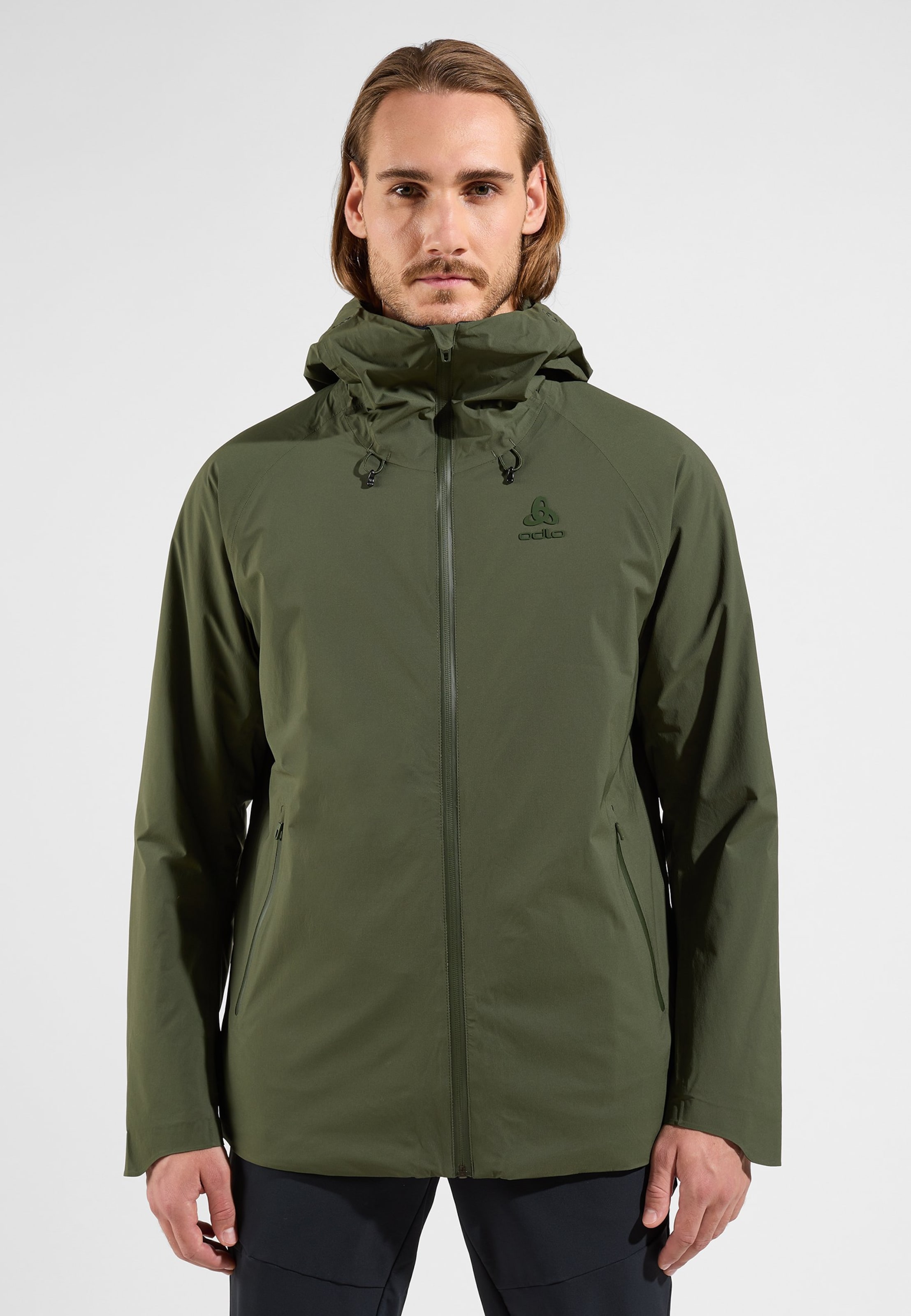 Odlo Wasserdichte Ascent S-Thermic Jacke für Herren, M, grün