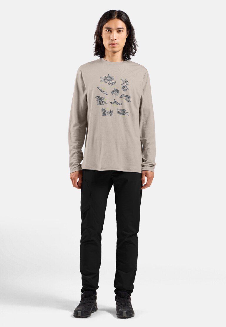 The Ascent merino 200 Swiss explorer long sleeve t-shirt