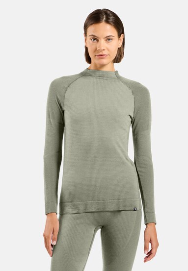 Seamless Performance Wool Funktionsshirt mit Rundhalsausschnitt