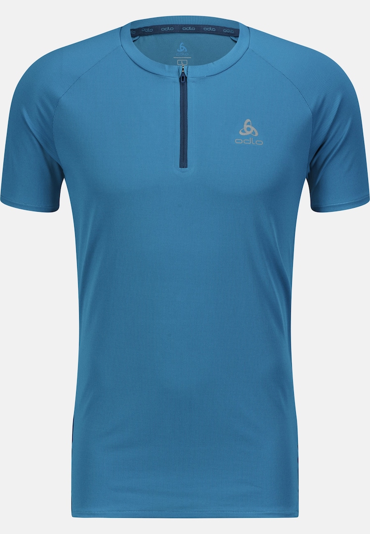 The X-Alp half-zip running t-shirt in saxony blue | Odlo The X-Alp half-zip running t-shirt in saxony blue | Odlo