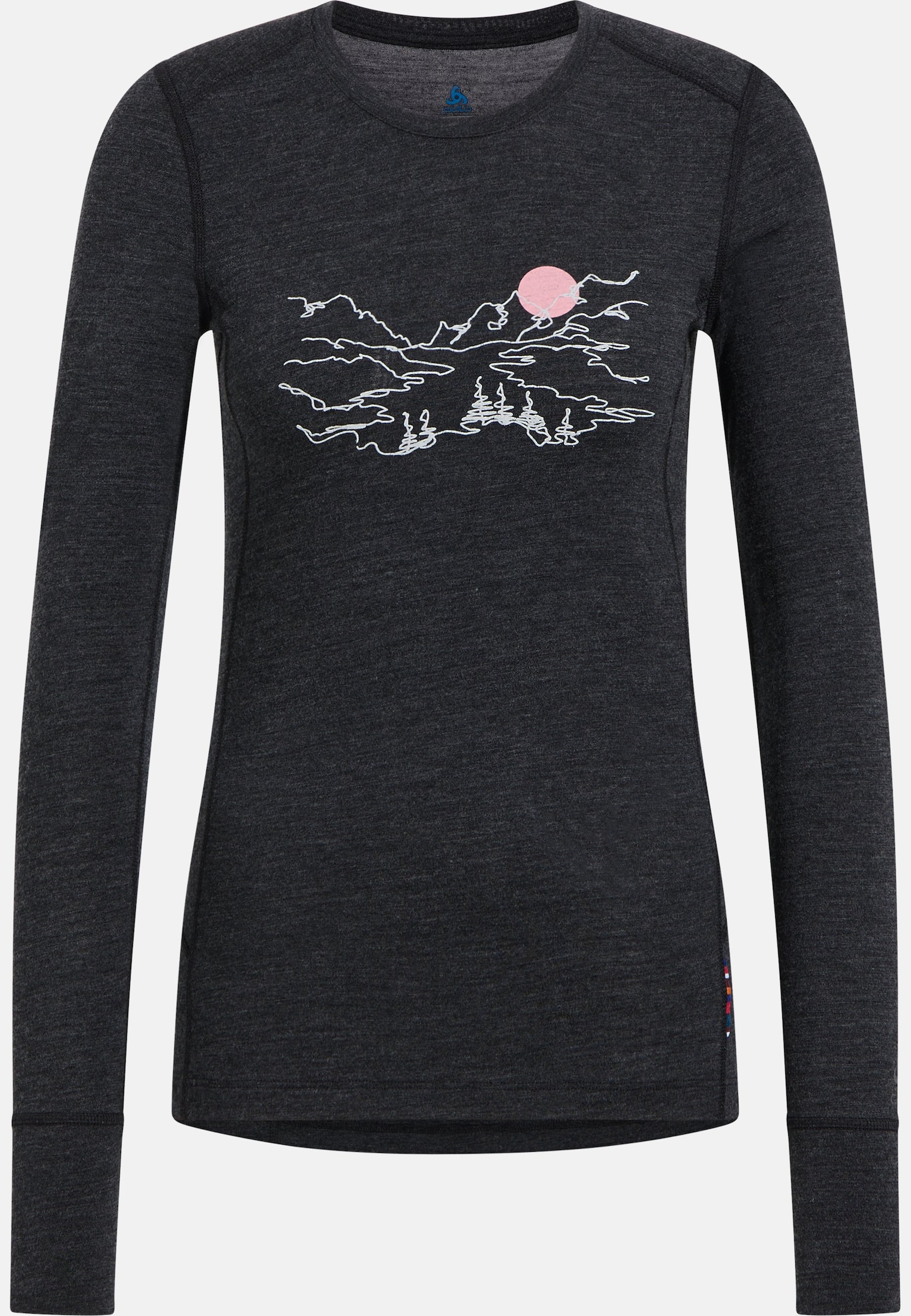 Merino 200 Warm Langarmshirt mit Print