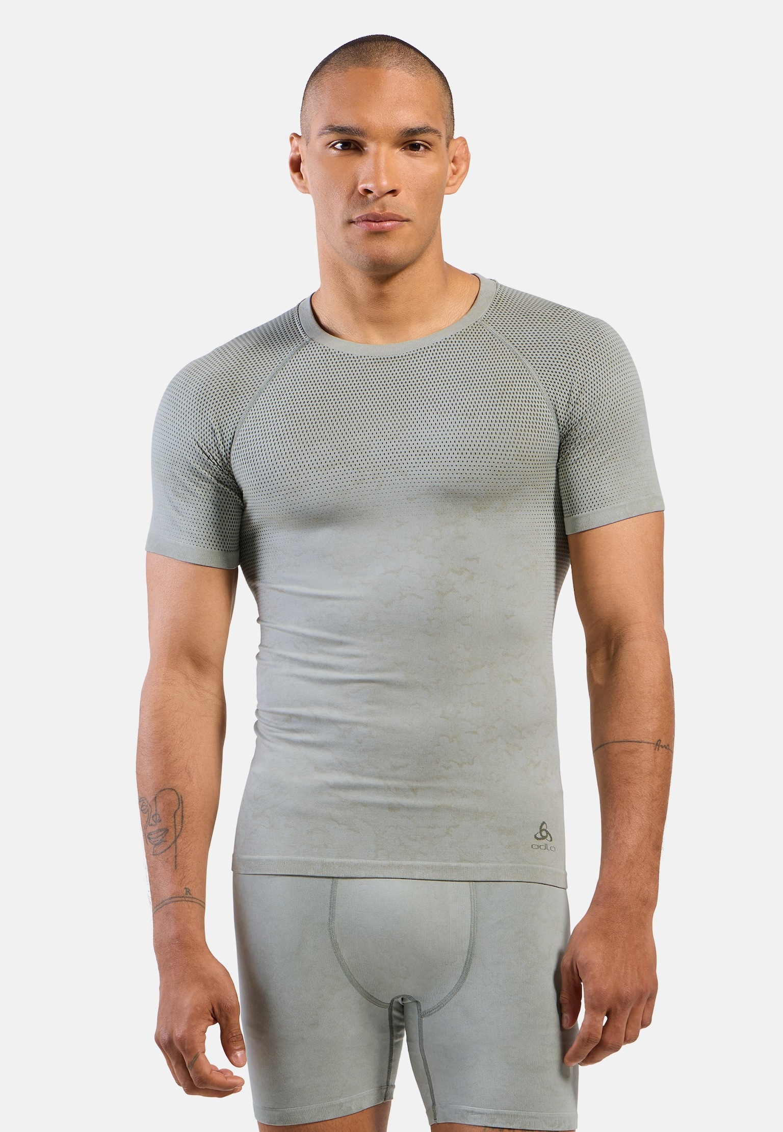 The Performance Light rain-dye short-sleeve base layer top