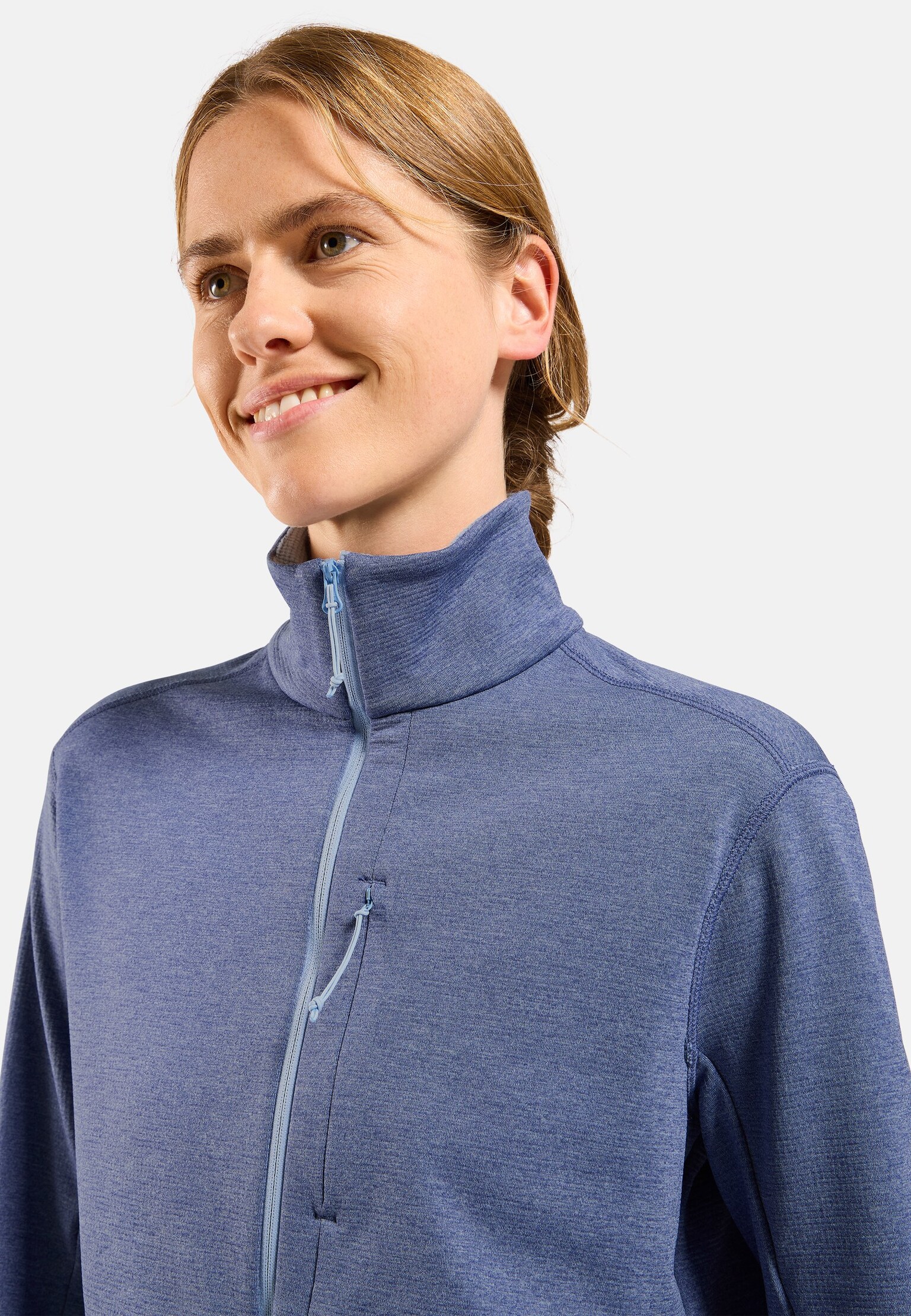 Essentials Multisport Mid Layer aus Grid-Fleece mit Halbreissverschluss