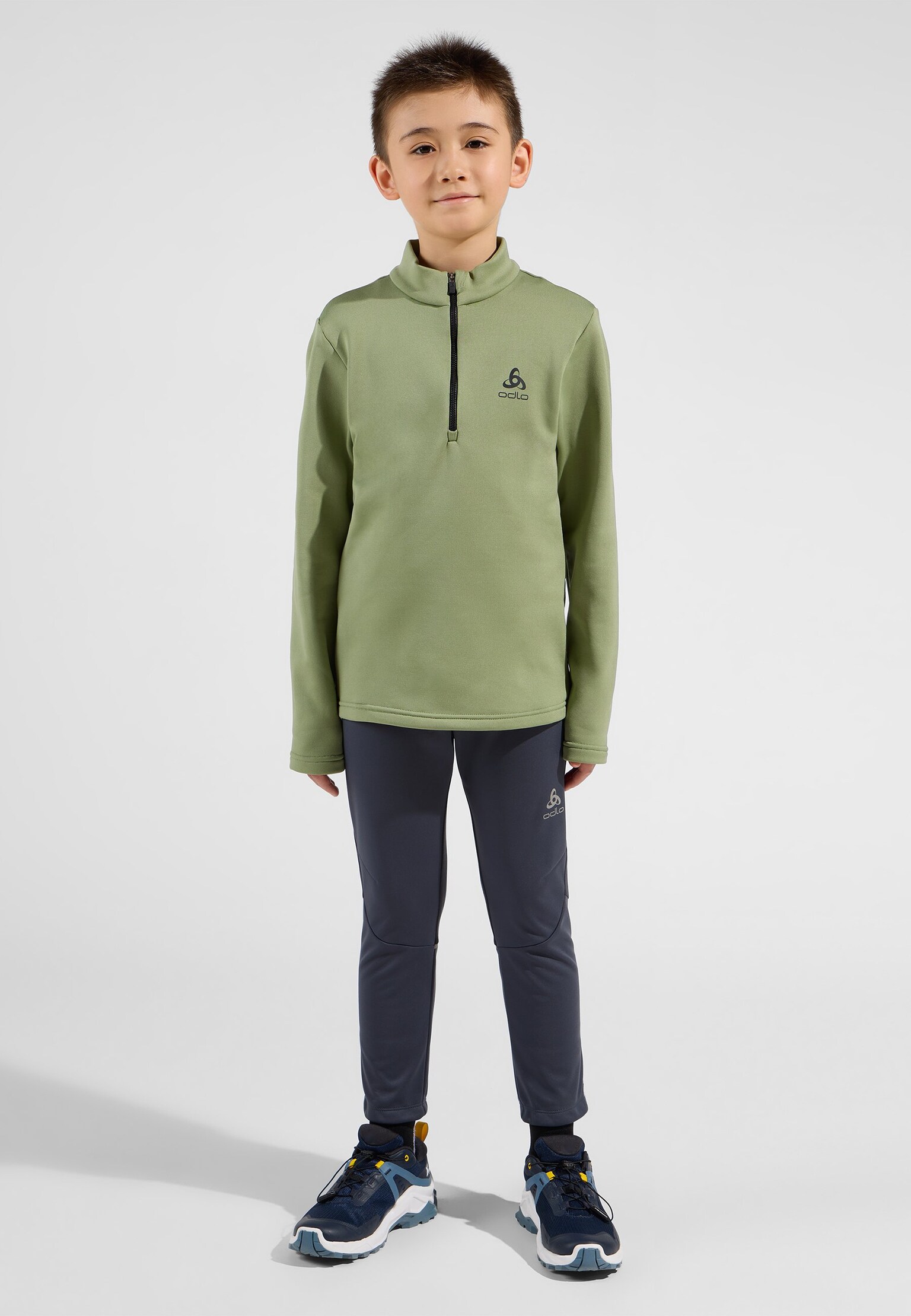 The Berra kids' half-zip mid layer