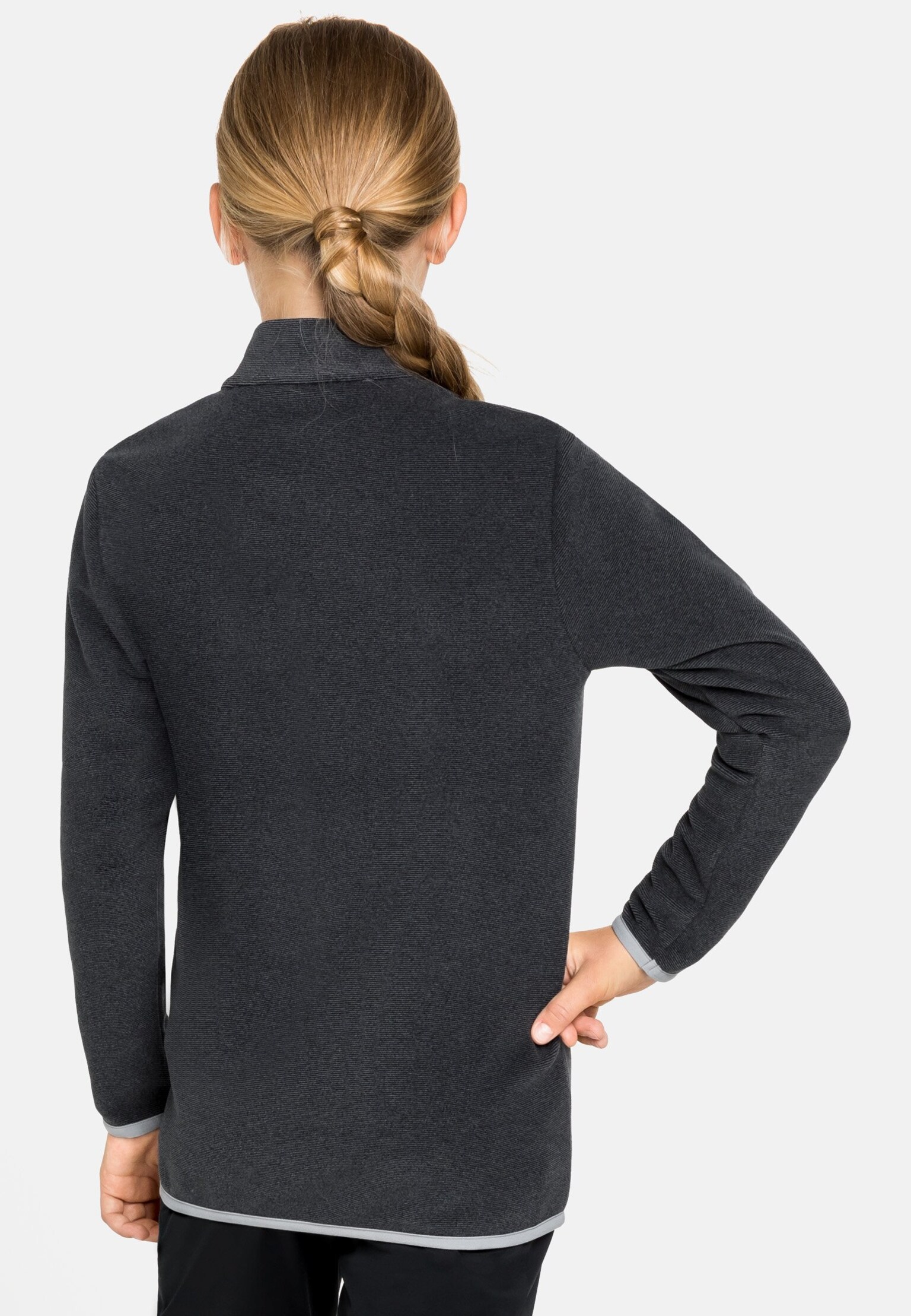 The Roy kids' stripe half-zip mid layer