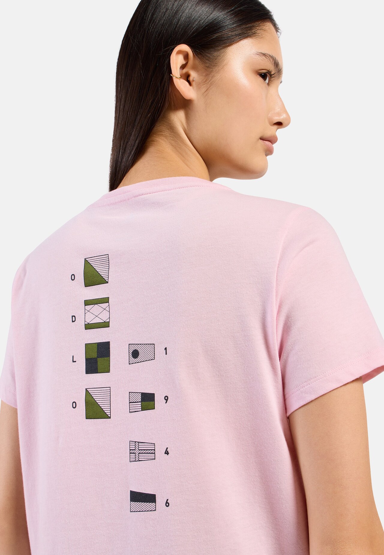 T-shirt Odlo Flags in misto cotone