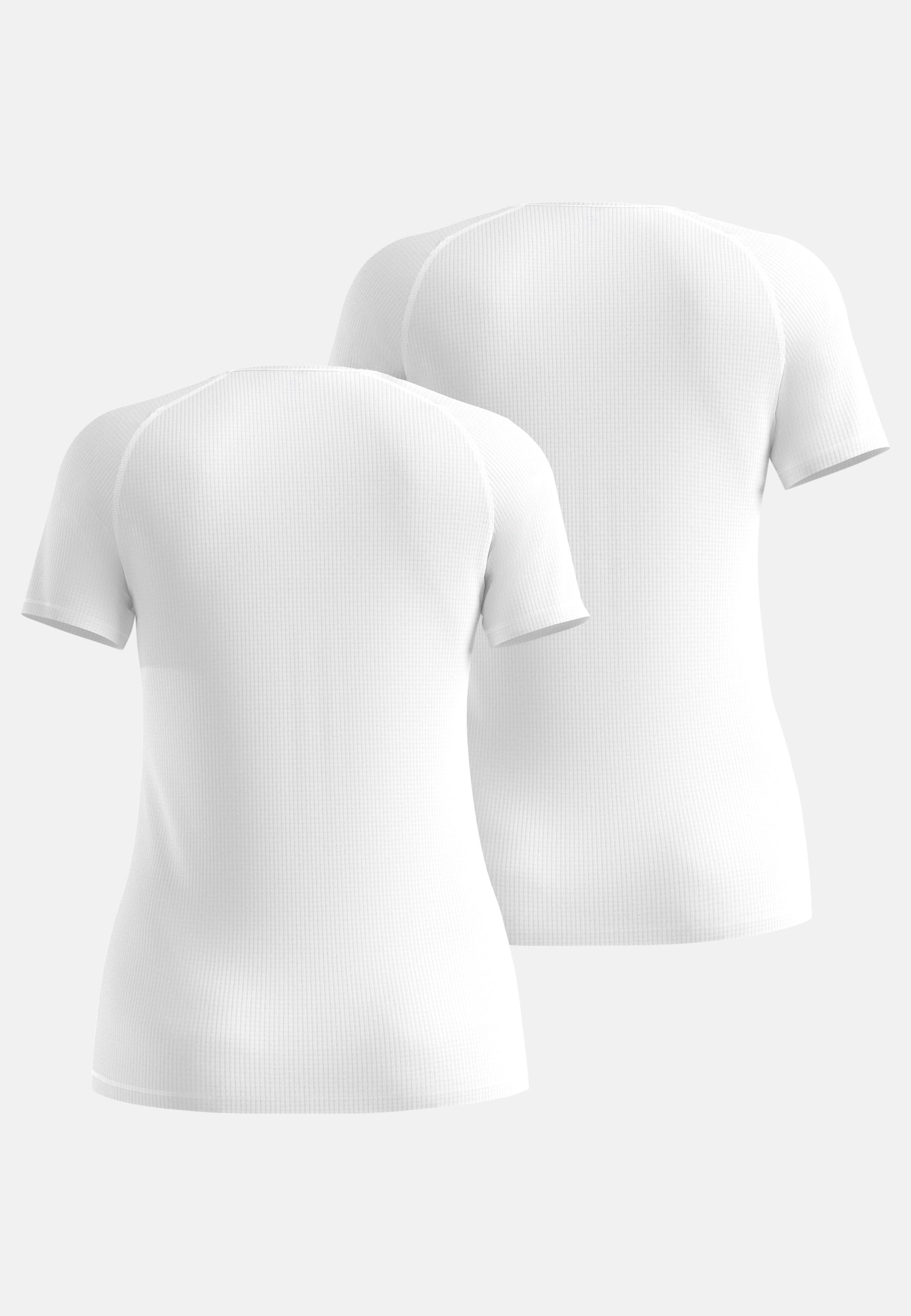 Kurzärmeliger Active Light Base Layer mit V‑Ausschnitt – Doppelpack
