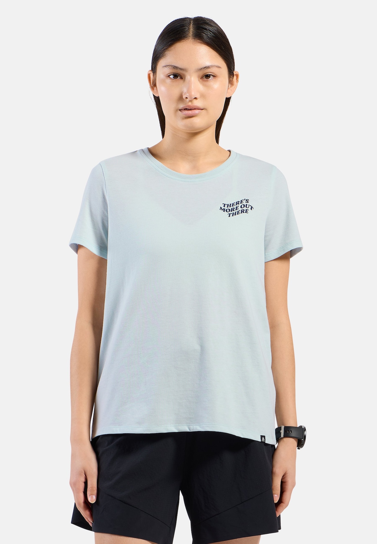 T-shirt THERE’S MORE OUT THERE in misto cotone
