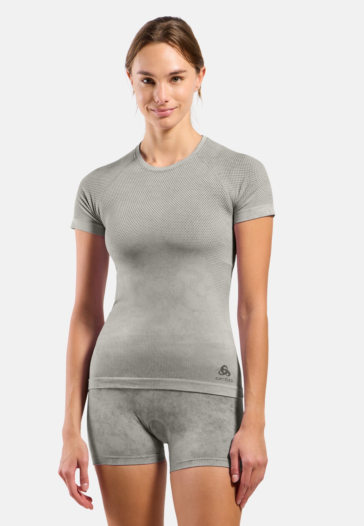 Base layer a maniche corte Performance Light con motivo a pioggia