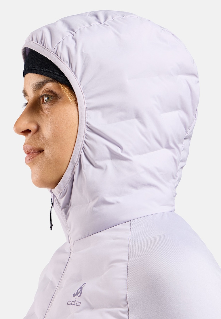 The Zeroweight Insulator hybrid mid layer hooded zip