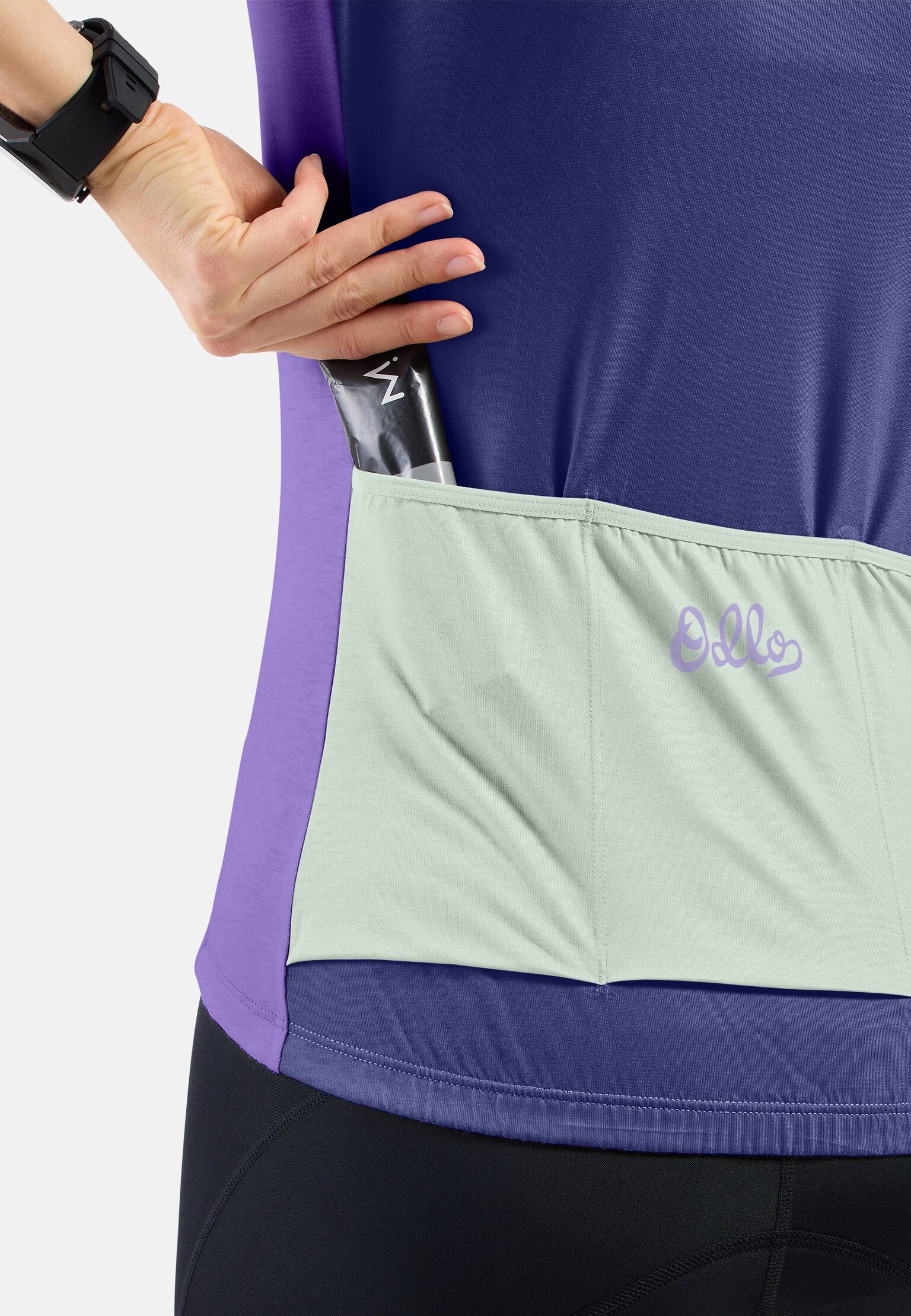 Maillot de cyclisme à zip intégral et imprimé héritage Essentials