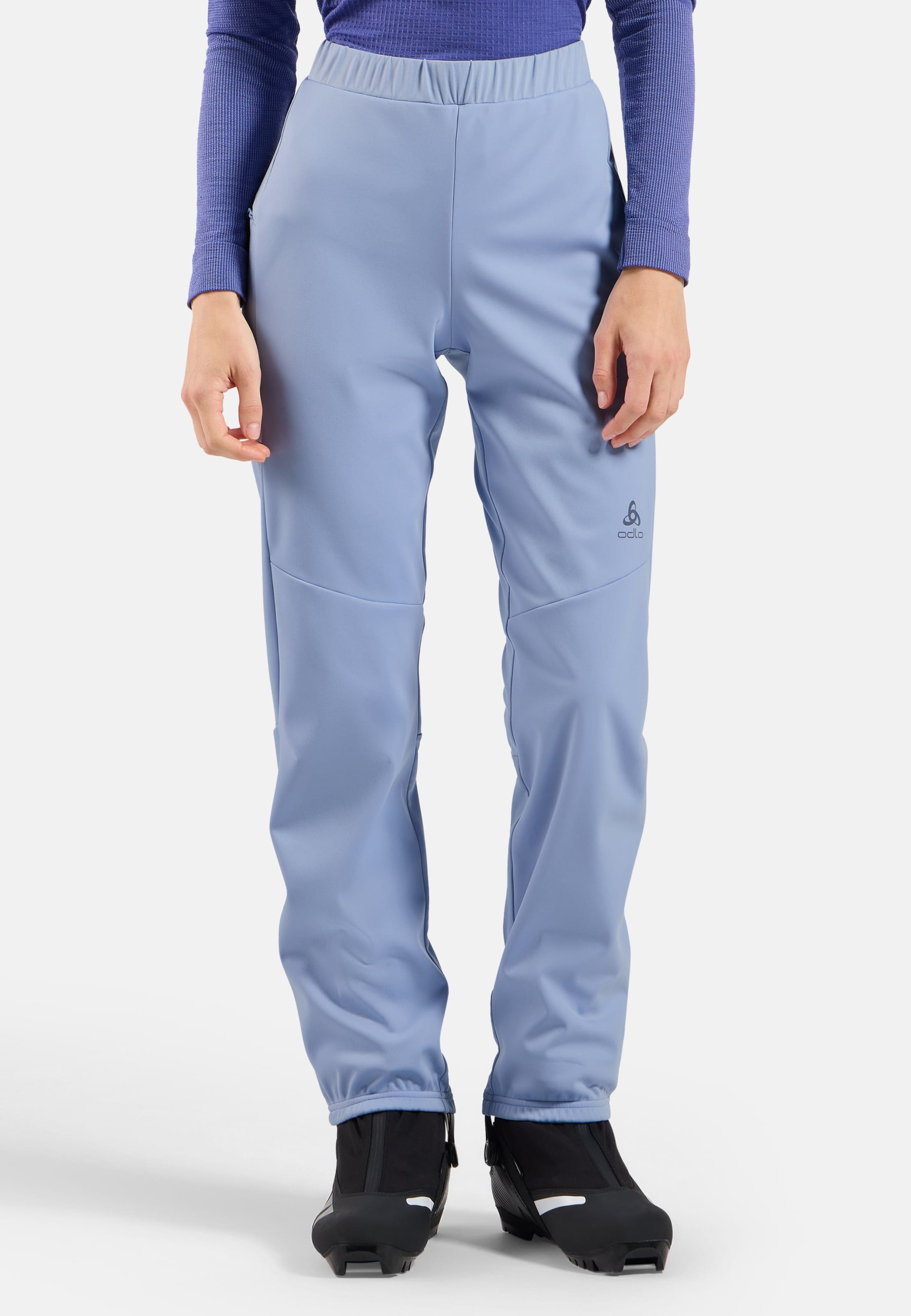 Odlo Essentials Warm Langlaufhose für Damen, XL, blau