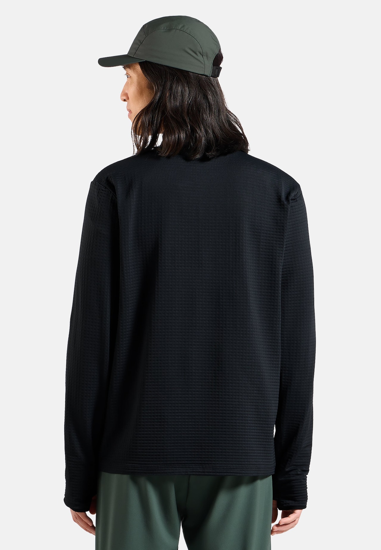Felpa da running Essential Thermal a mezza zip