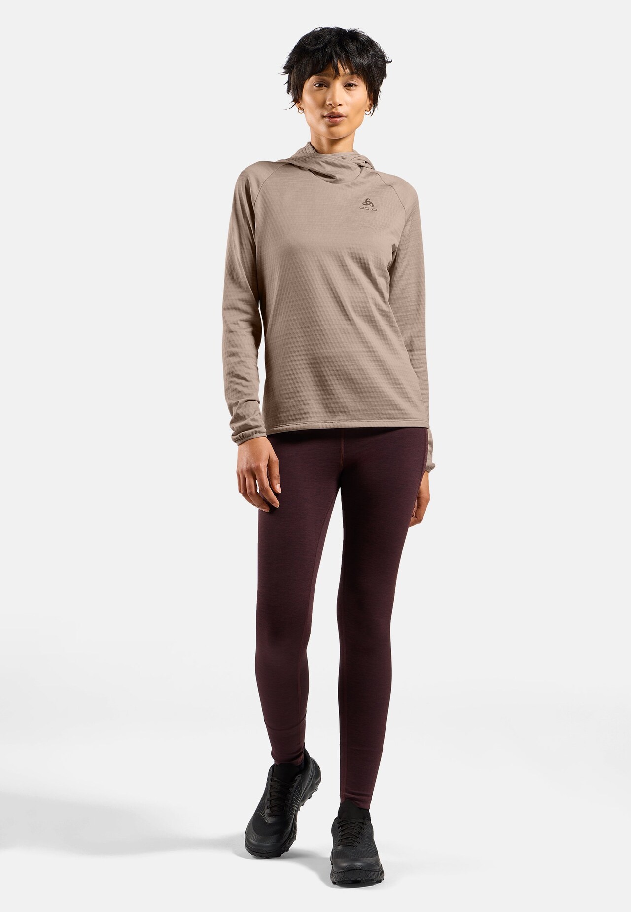 Felpa da running Essential Thermal con cappuccio