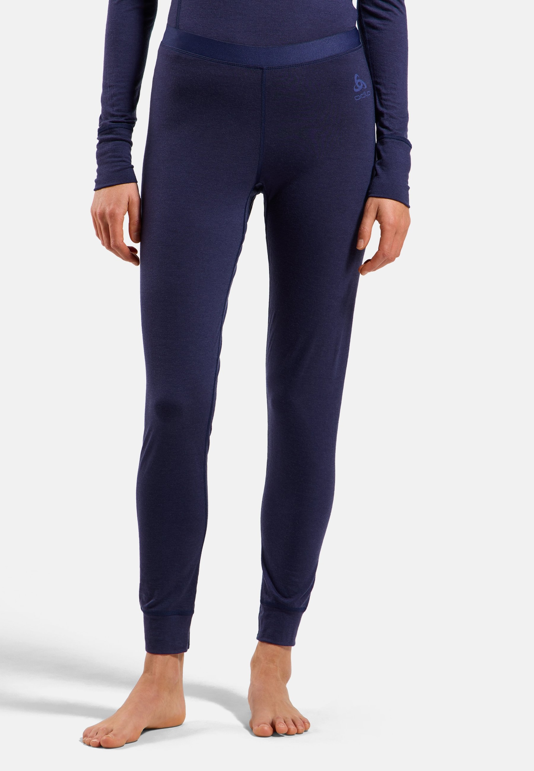 Odlo Natural Merino 200 Base Layer Tights für Damen, XS, blau