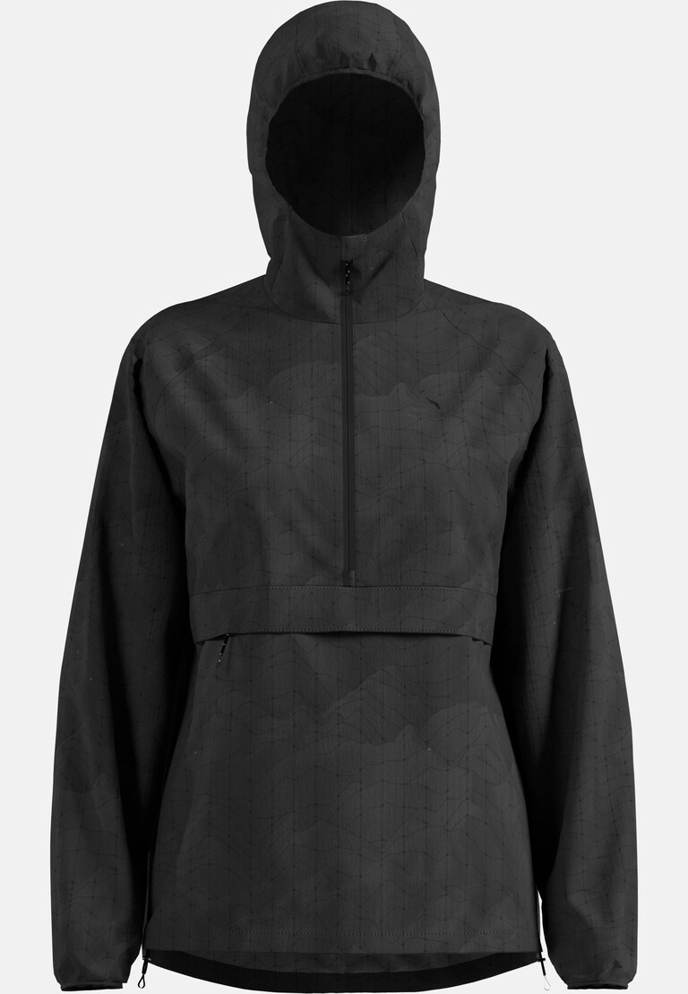 Zeroweight hardloopanorak met capuchon en hyper print