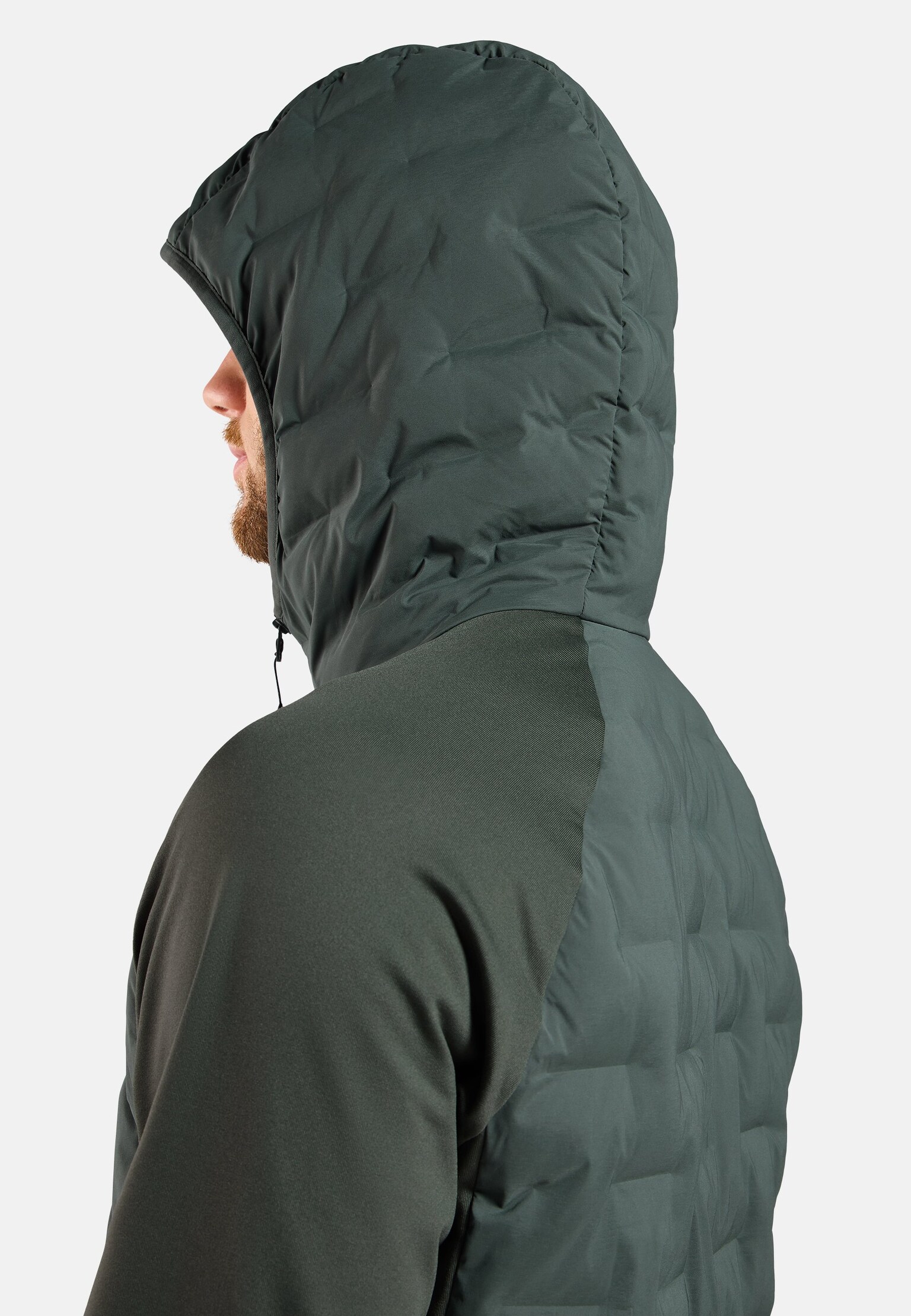 The Zeroweight Insulator hybrid mid layer hooded zip