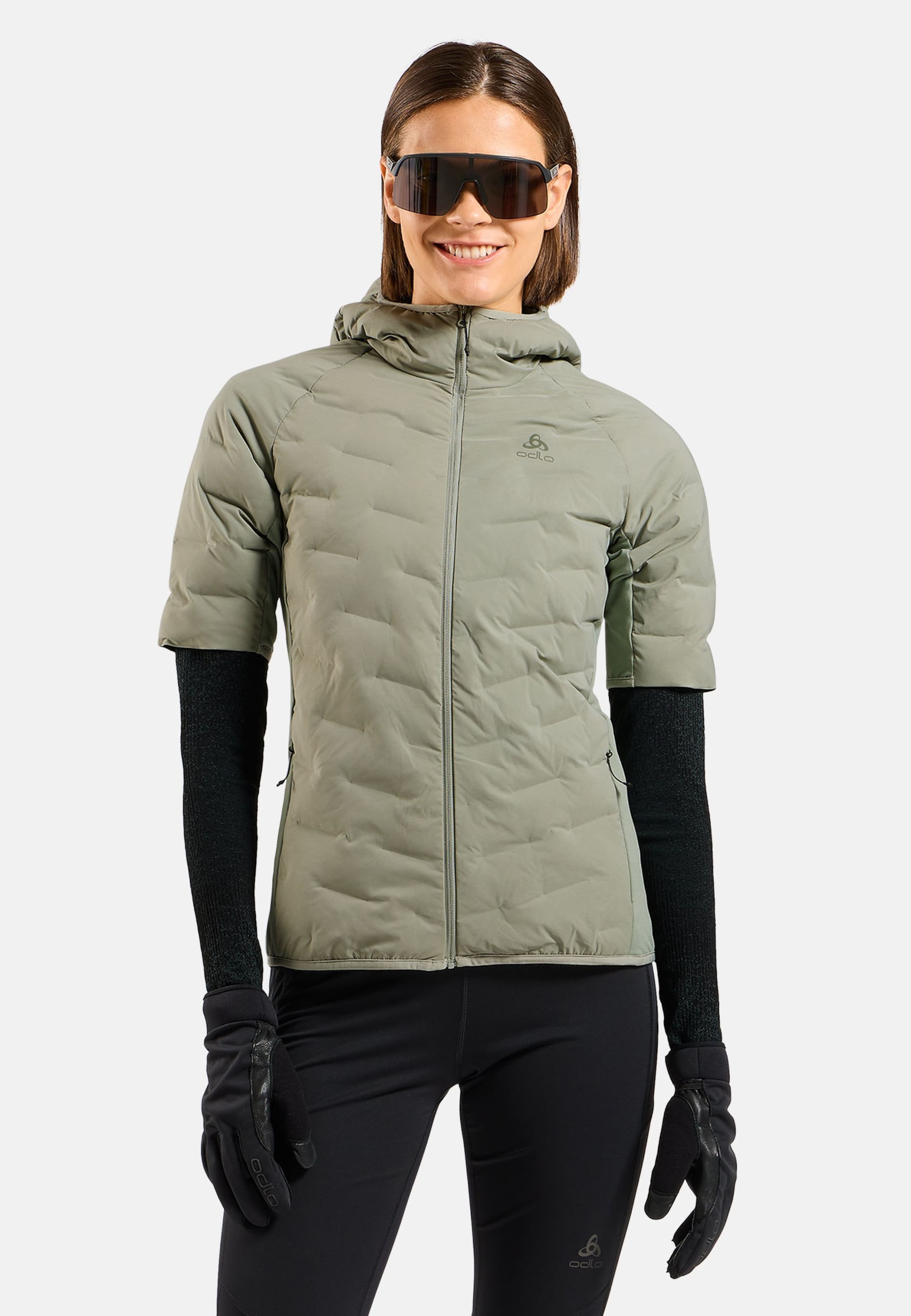 Odlo Zeroweight Insulator Langlaufweste mit kurzen Ärmeln für Damen, S, grün