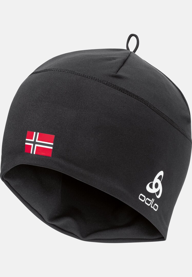 Polyknit Fan Warm Hat in black - NORWEGIAN flag | Odlo