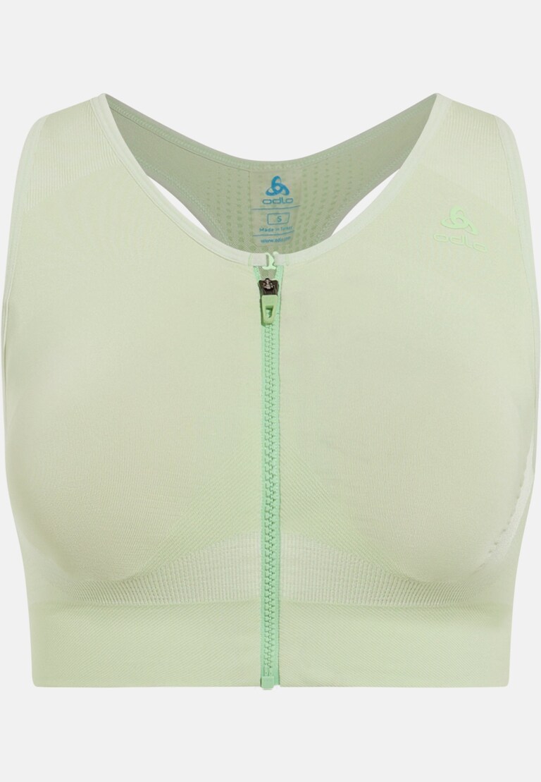 The Seamless zip high-support sports bra