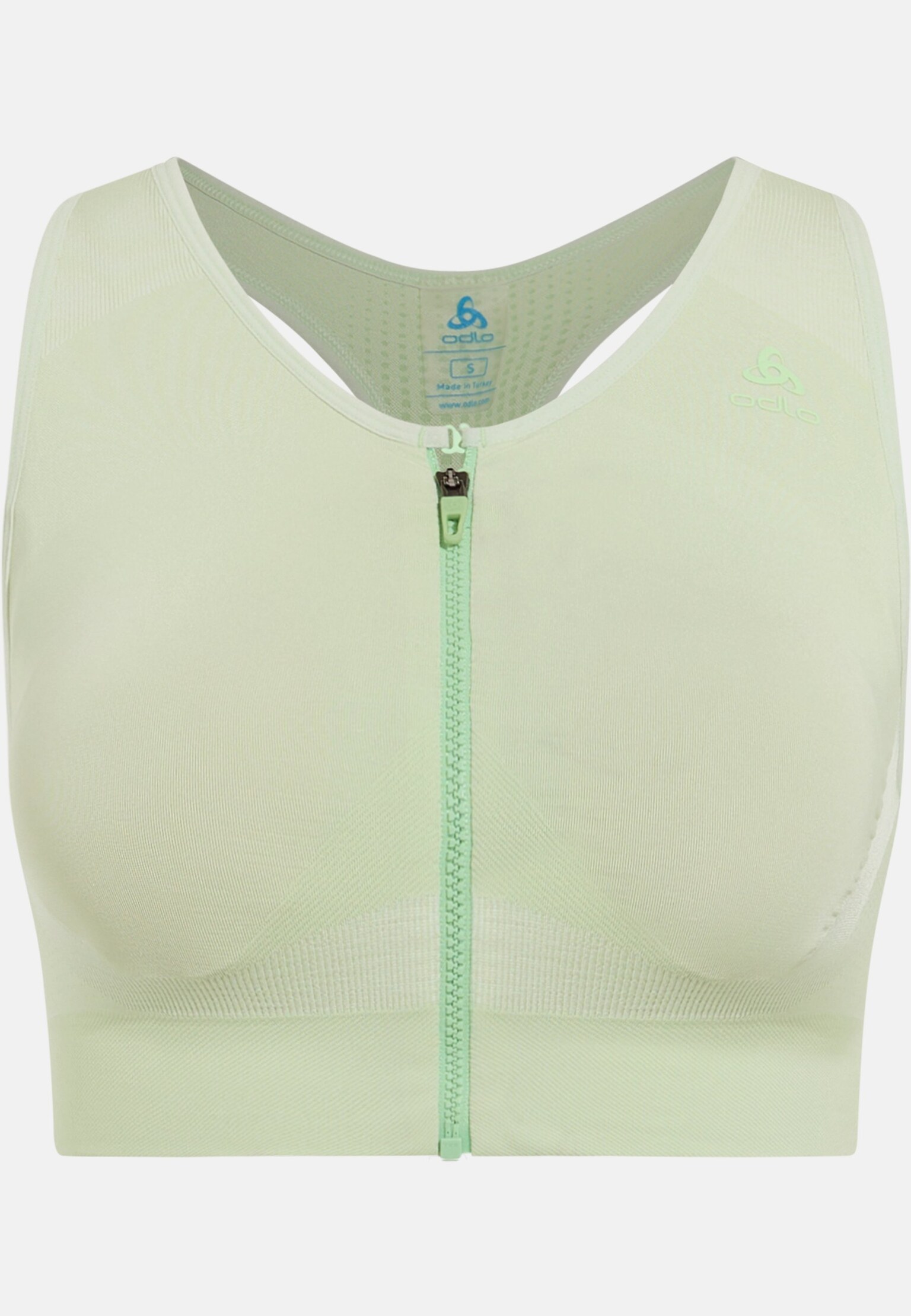 Seamless høystøtte sports-BH med glidelås