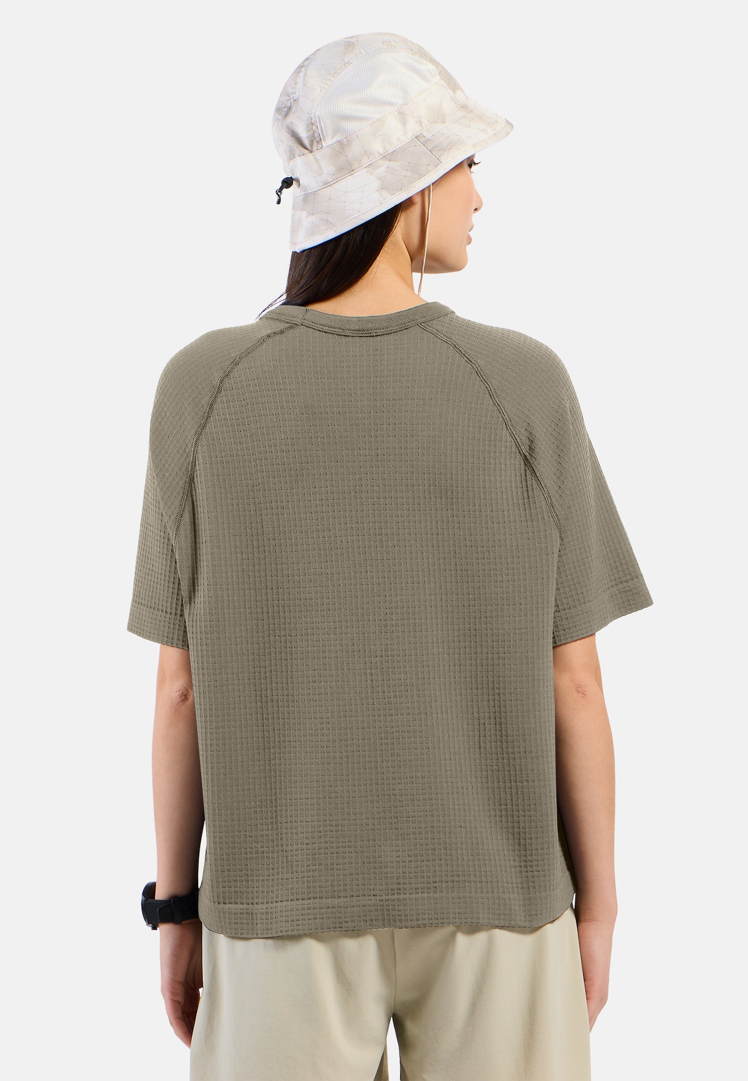 Cubic Merino T‑Shirt mit Rundhalsausschnitt