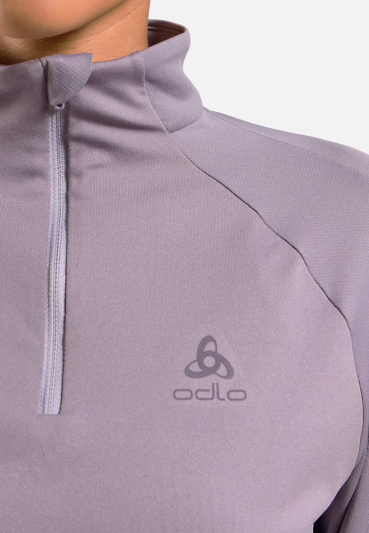 Felpa da running Essential Ceramiwarm a mezza zip