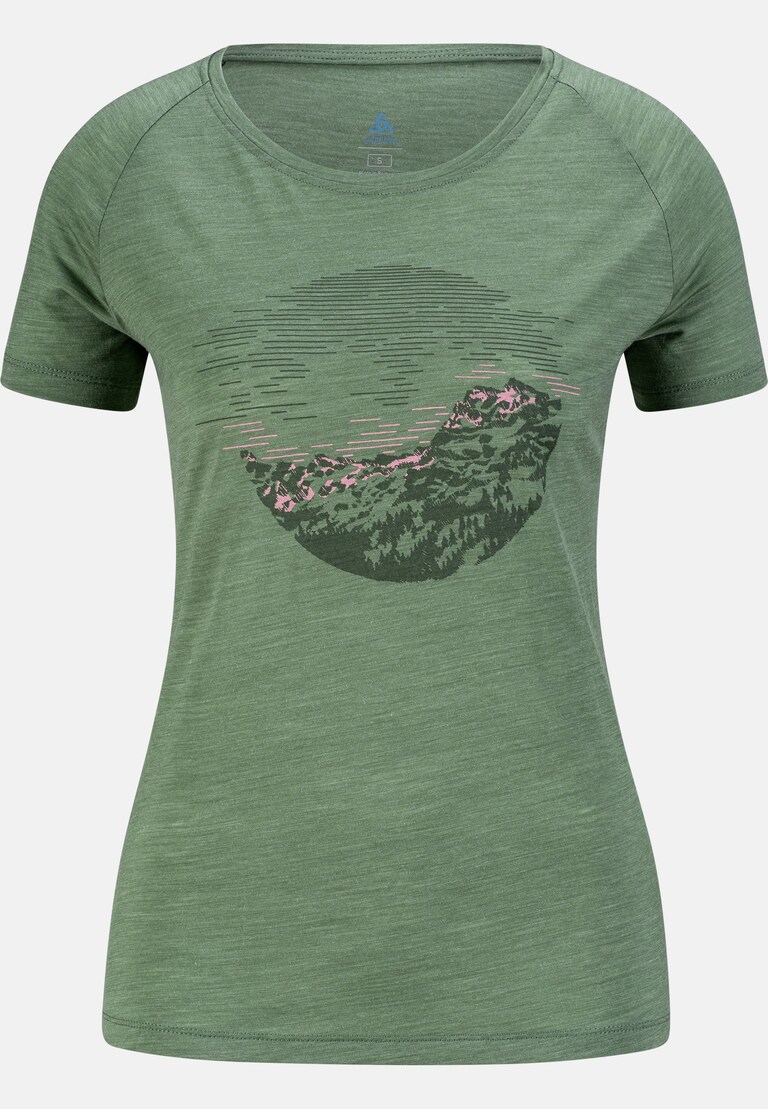 The Ascent Performance Wool Light sunrise t-shirt