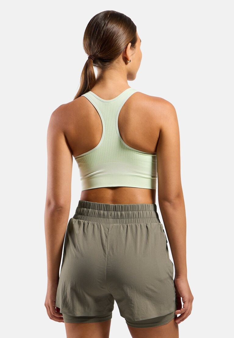 The Seamless zip high-support sports bra