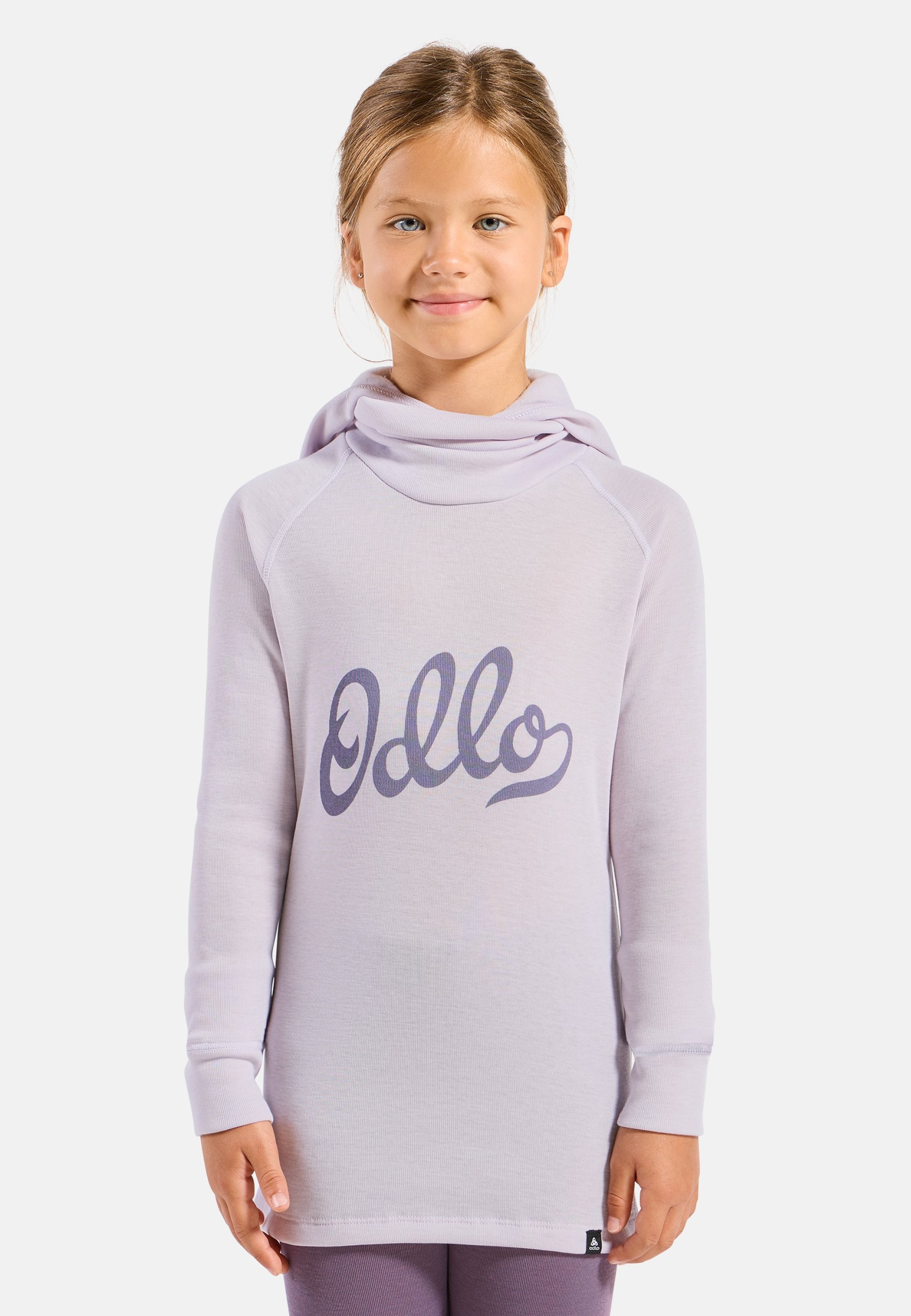 Odlo Active Warm Base-Layer-Shirt mit Gesichtsschutz für Kinder, 104,