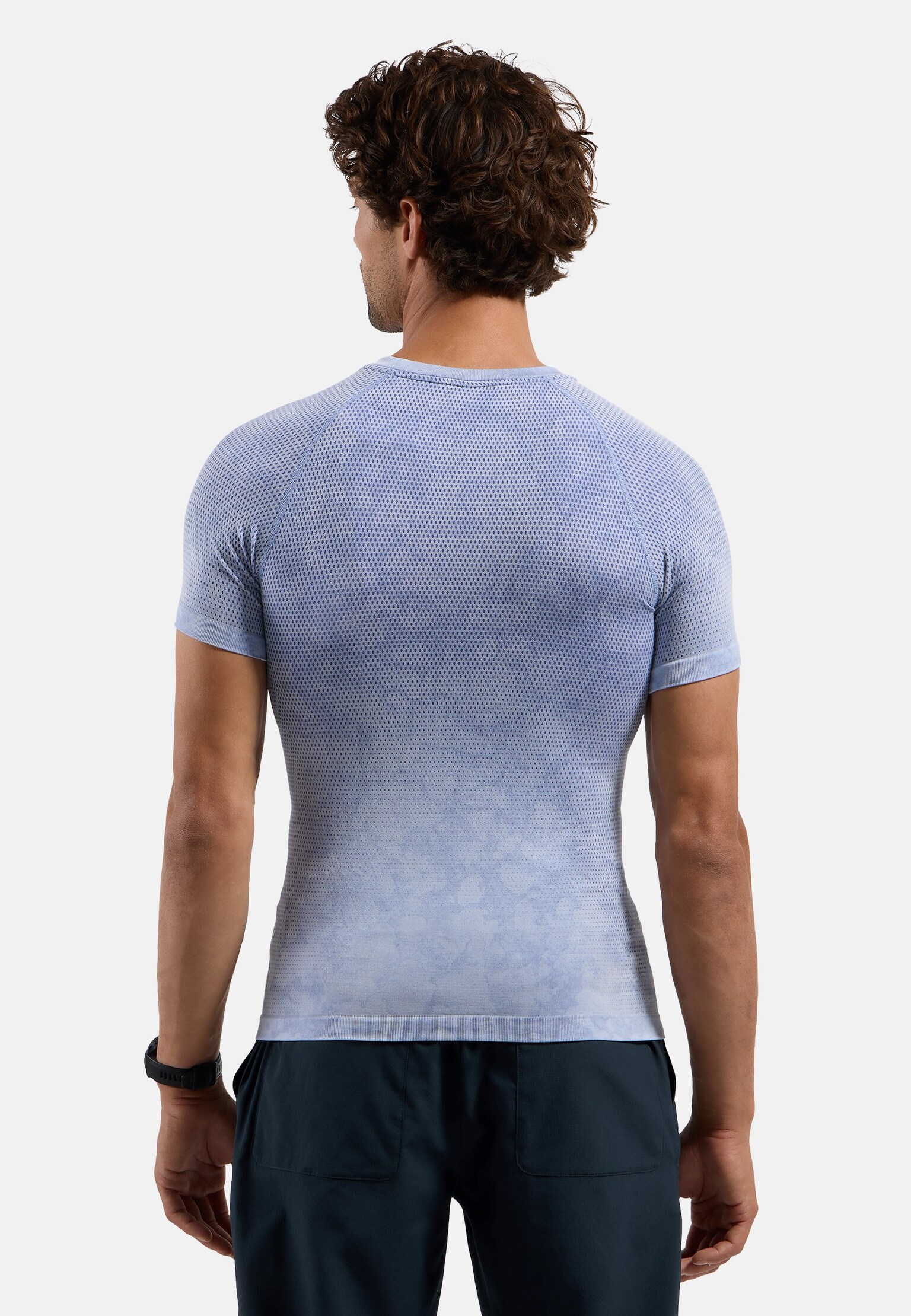 Kurzärmeliger Performance Light Base Layer mit Rain-Dye-Effekt