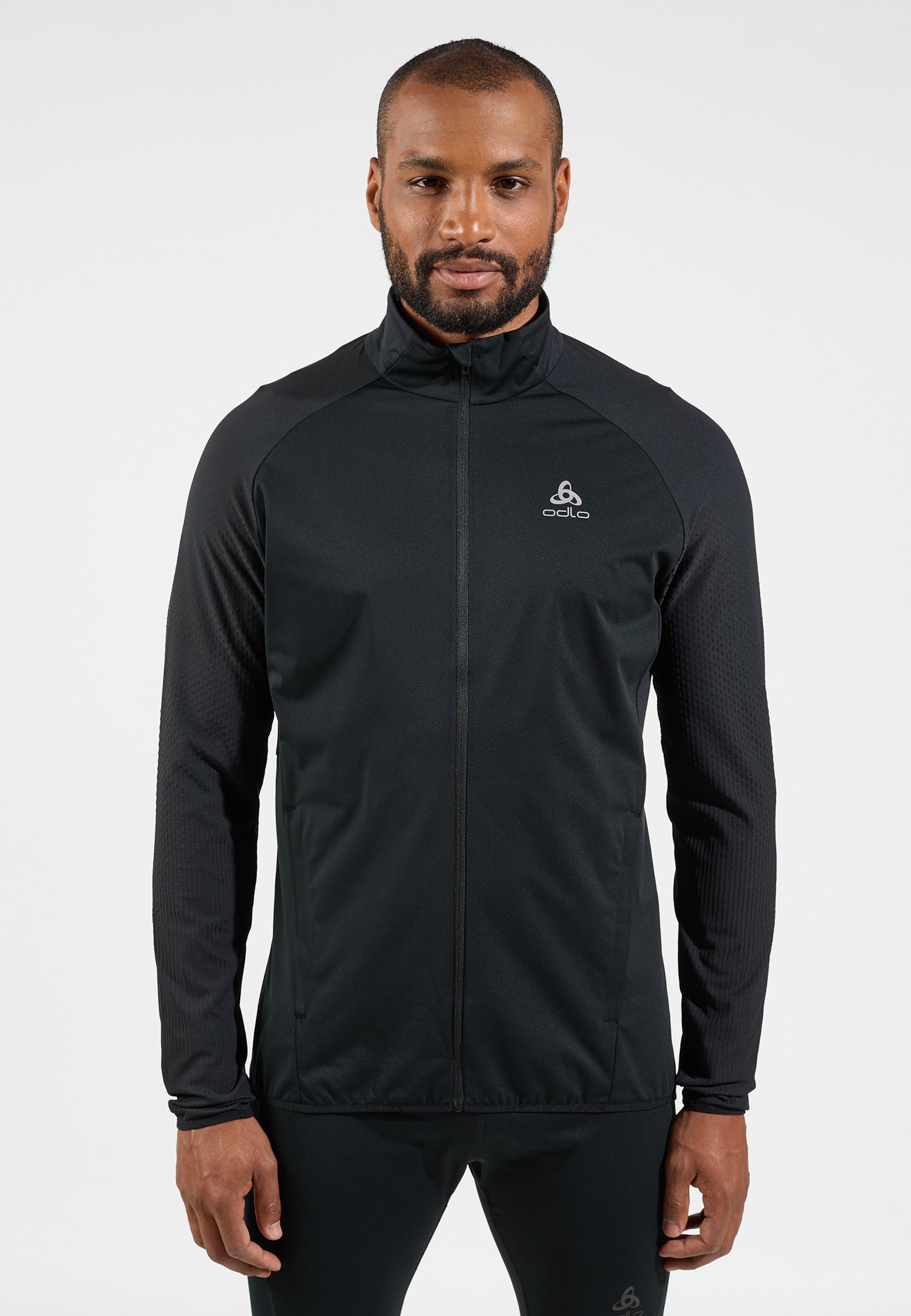 Odlo Zeroweight Warm Hybrid Laufjacke für Herren, S, schwarz